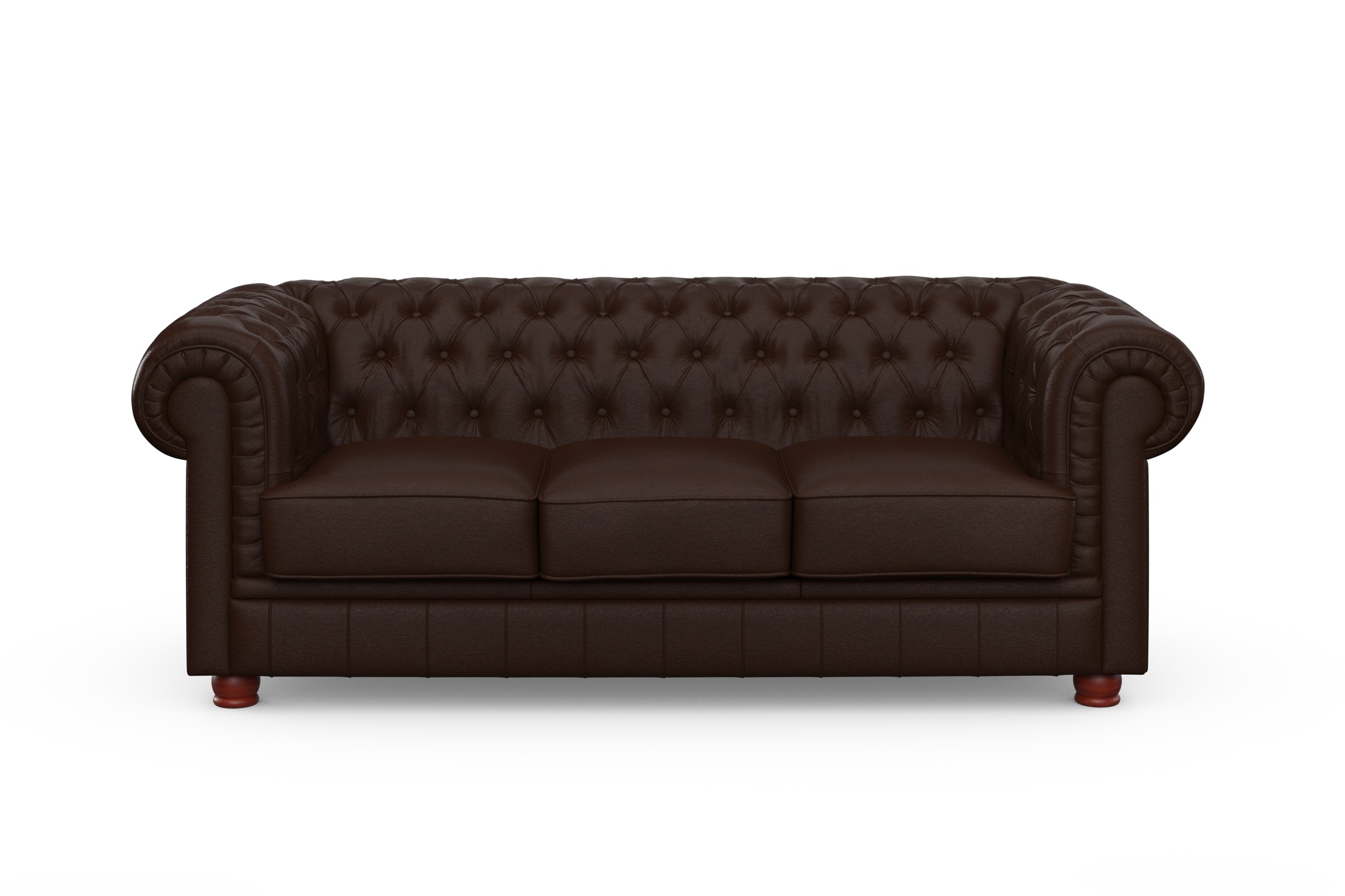 Max Winzer® Chesterfield-Sofa »Kent edel und bequem, tolle Detailverarbeitung, komfortable Armlehnen«, 3-Sitzer mit aufwendiger Knopfheftung, Breite 205 cm