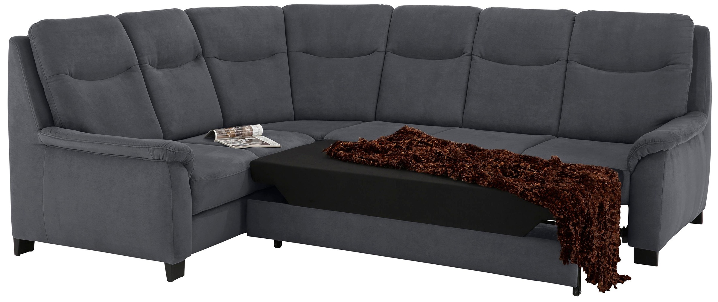 Home affaire Ecksofa »Boccaccio L-Form«, mit Federkern, incl. Kopfteilverstellung, wahlweise Bettfunktion