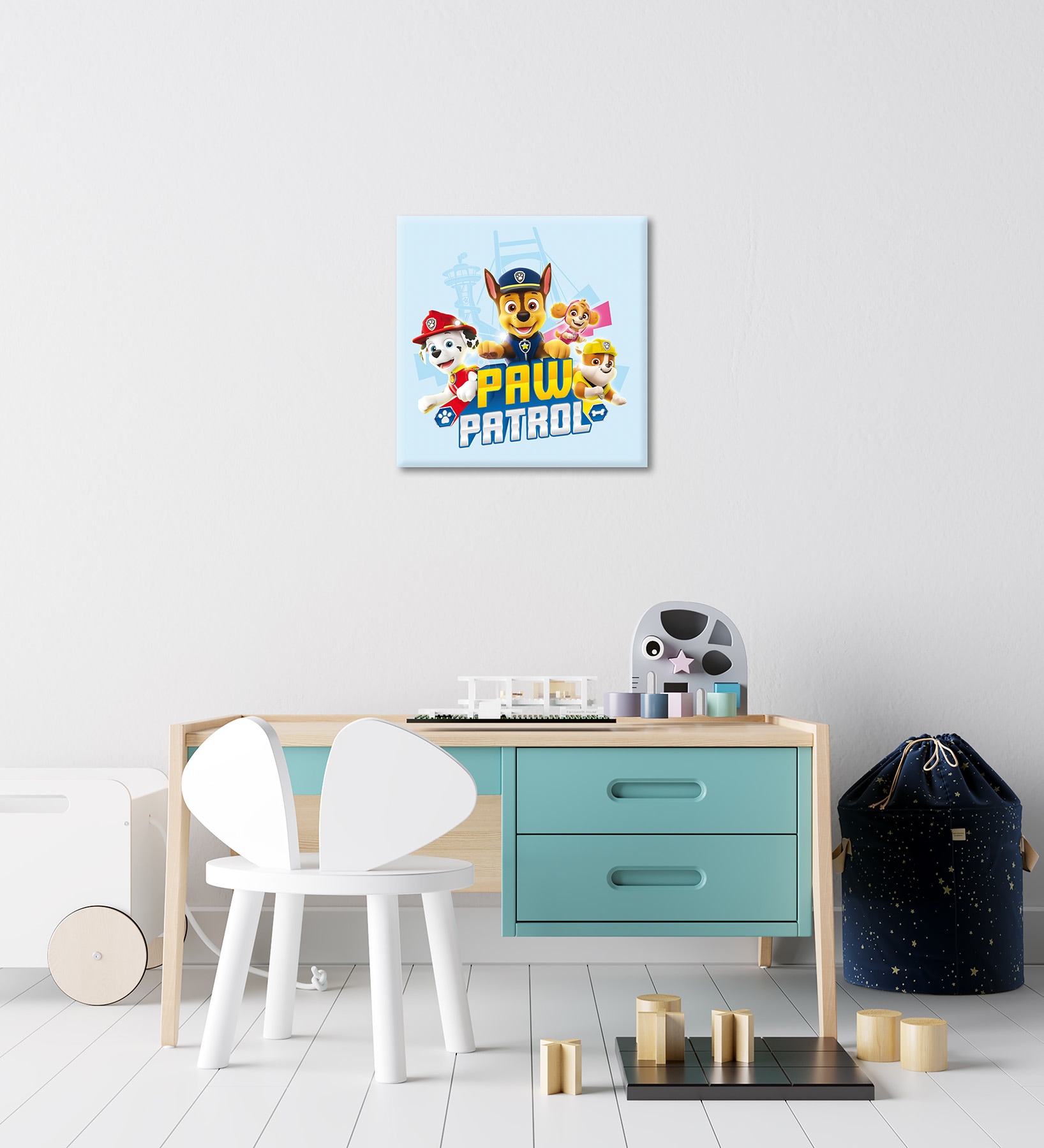 Bönninghoff Leinwandbild »Wandbild PAW PATROL 35x35 cm – Leinwandbild Keilrahmen Deko modern« Hunde | Paw Patrol 1 Stk. tlg. auf Keilrahmen gespannt