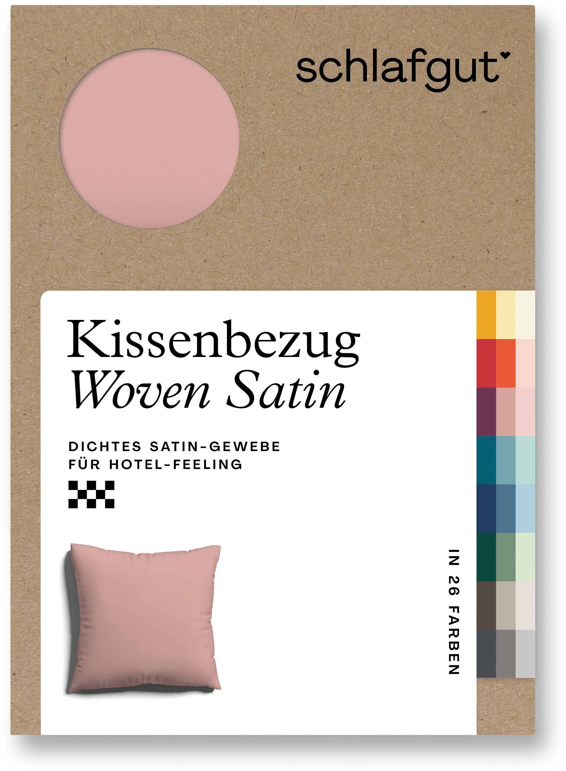 Schlafgut Kissenbezug »Woven Satin aus Mako-Baumwolle, langlebig, pflegelei günstig online kaufen