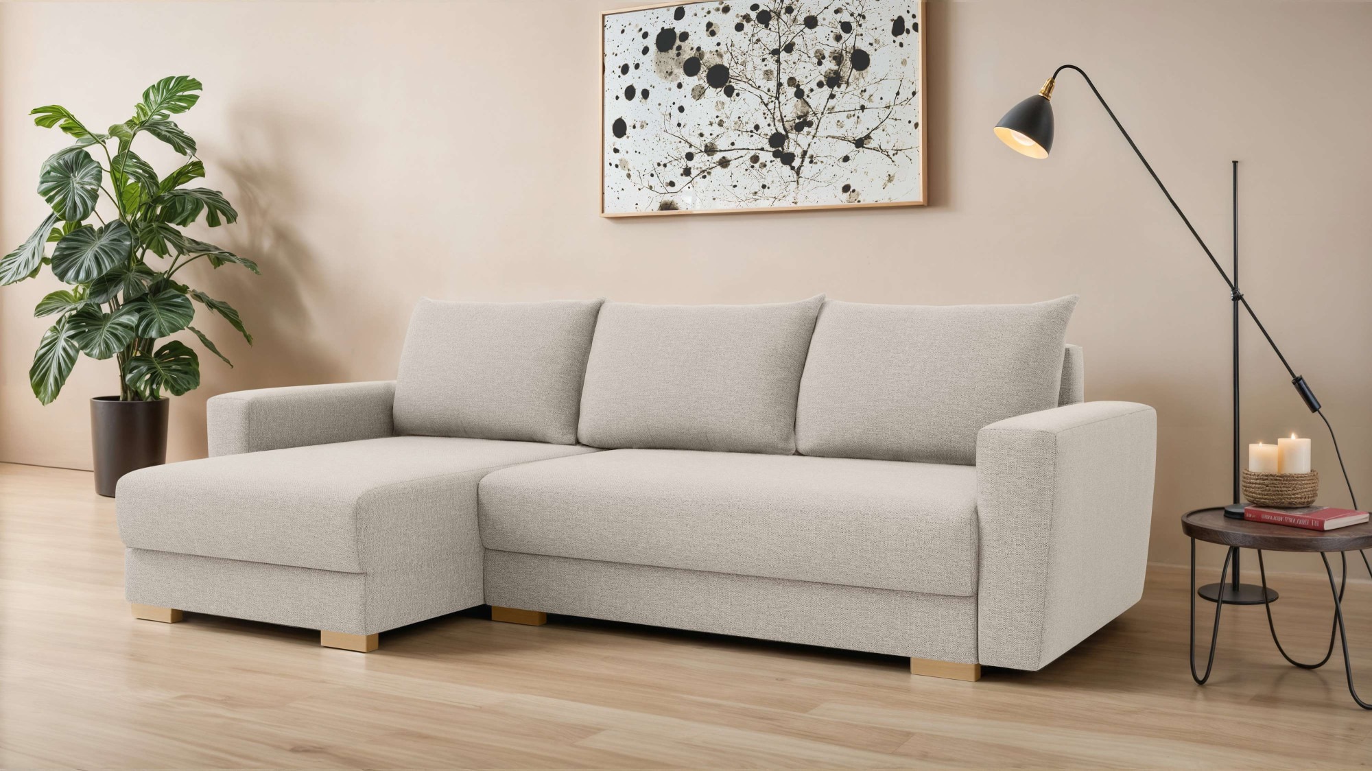 INOSIGN Ecksofa »MAGHERA universell Schlafsofa mit Bettkasten, Maße B/T/H: günstig online kaufen
