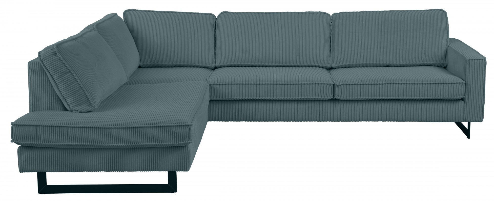 Home affaire Ecksofa »Pinto, 290 cm, Cord, Chenille, Lederoptik, Ottomane l günstig online kaufen