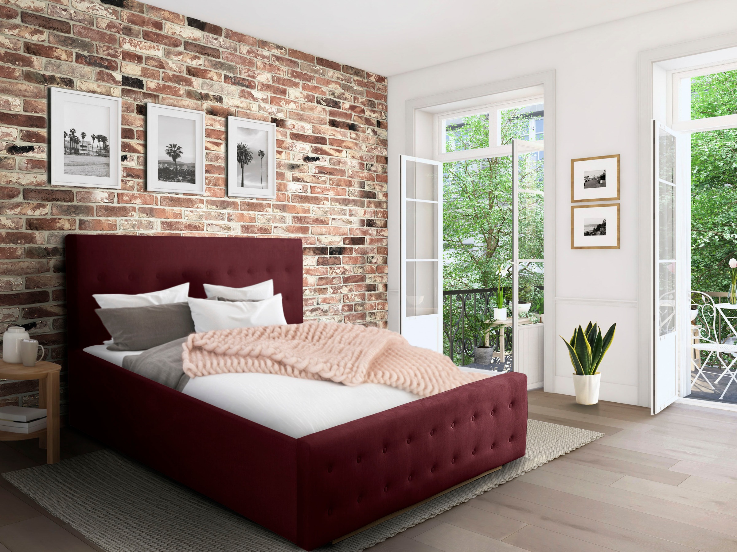 Home affaire Polsterbett »Vaine« in 5 Breiten, auch in Länge 220 cm, incl. günstig online kaufen