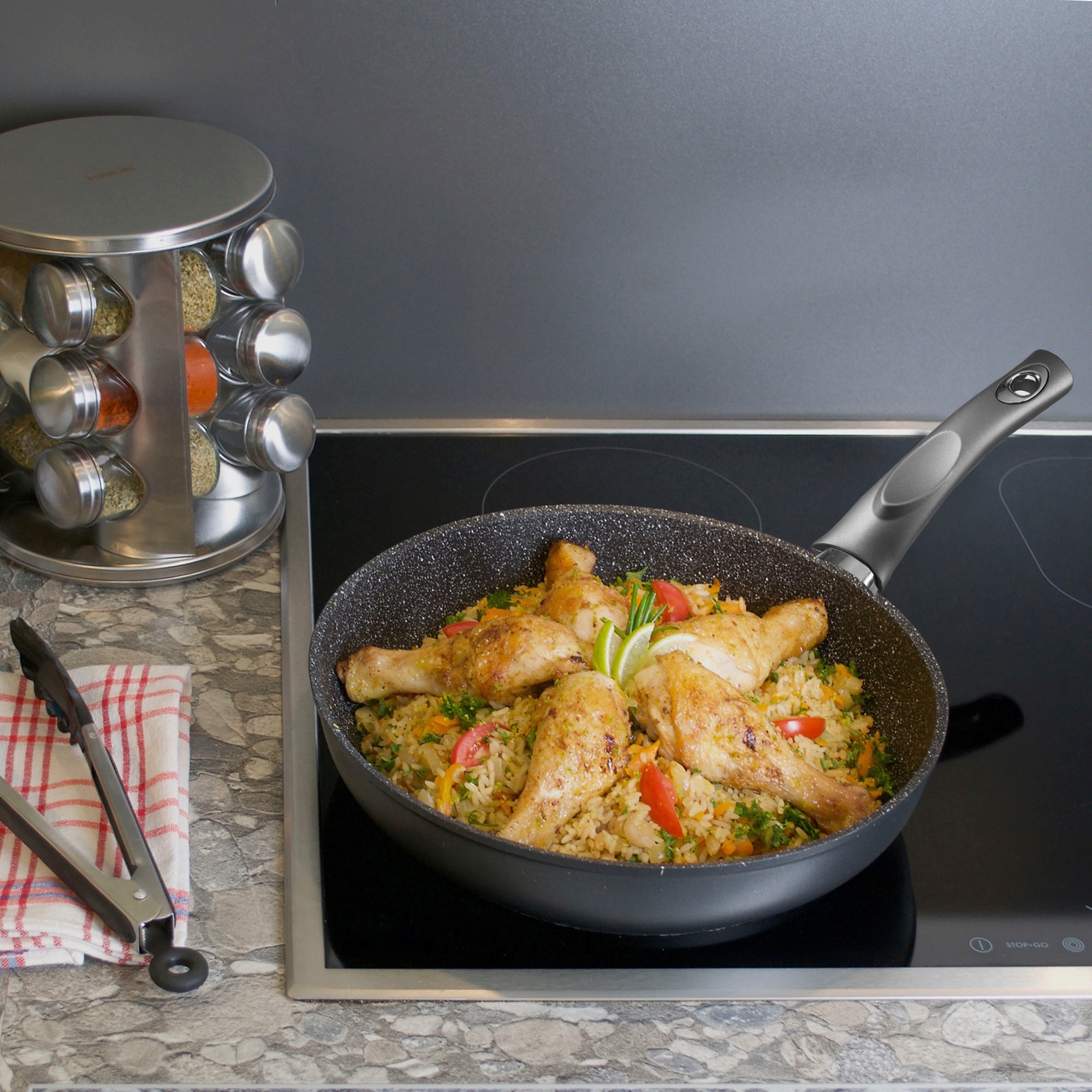 STONELINE Schmorpfanne Aluminium 1 Stk. tlg. Induktion günstig online kaufen