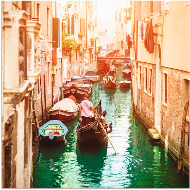 Artland Wandbild »Venedig Kanal«, Italien, (1 St.), als Alubild,  Leinwandbild, Wandaufkleber oder Poster in versch. Größen auf Rechnung  kaufen