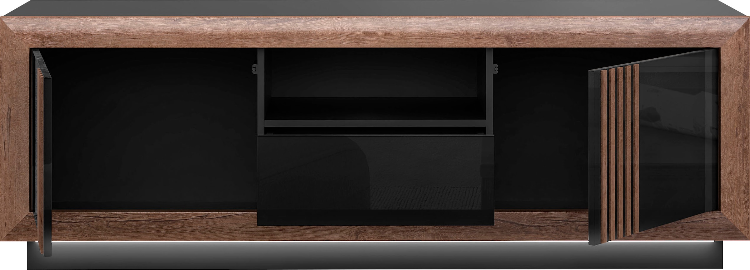 FORTE Lowboard »SavonaTV-Board, TV-Schrank«, Breite 162 cm, inkl. Sockelbeleuchtung