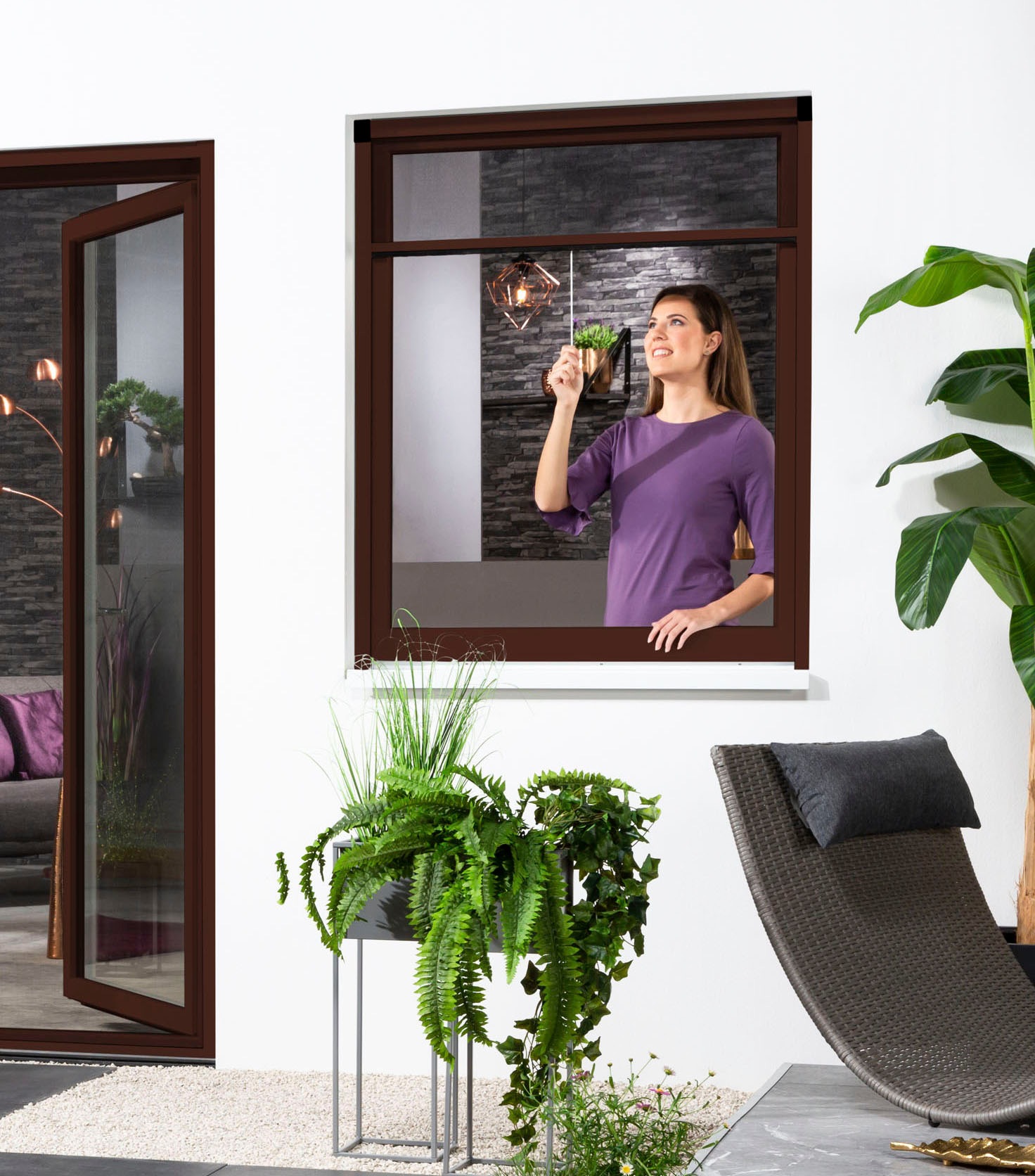hecht international Insektenschutzrollo »SMART«, transparent, Insektenschutz, für Fenster, kürzbar