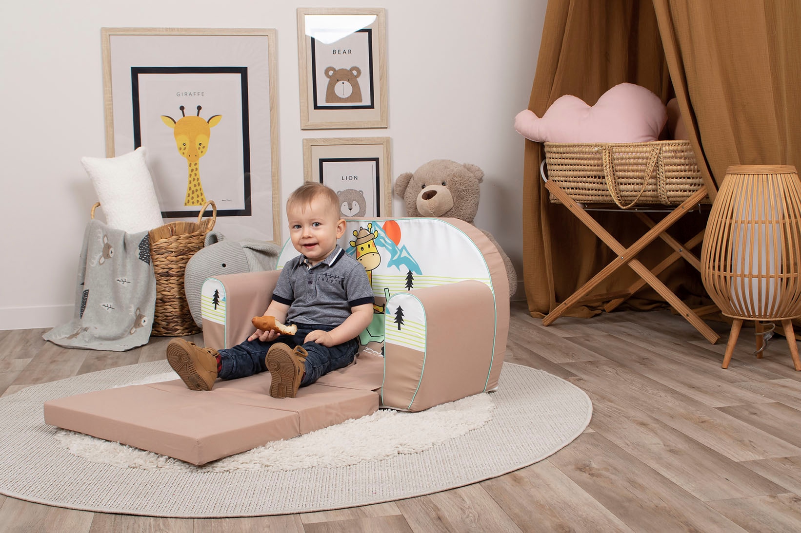 Knorrtoys® Sofa »Giraffe on Tour«, für Kinder; Made in Europe