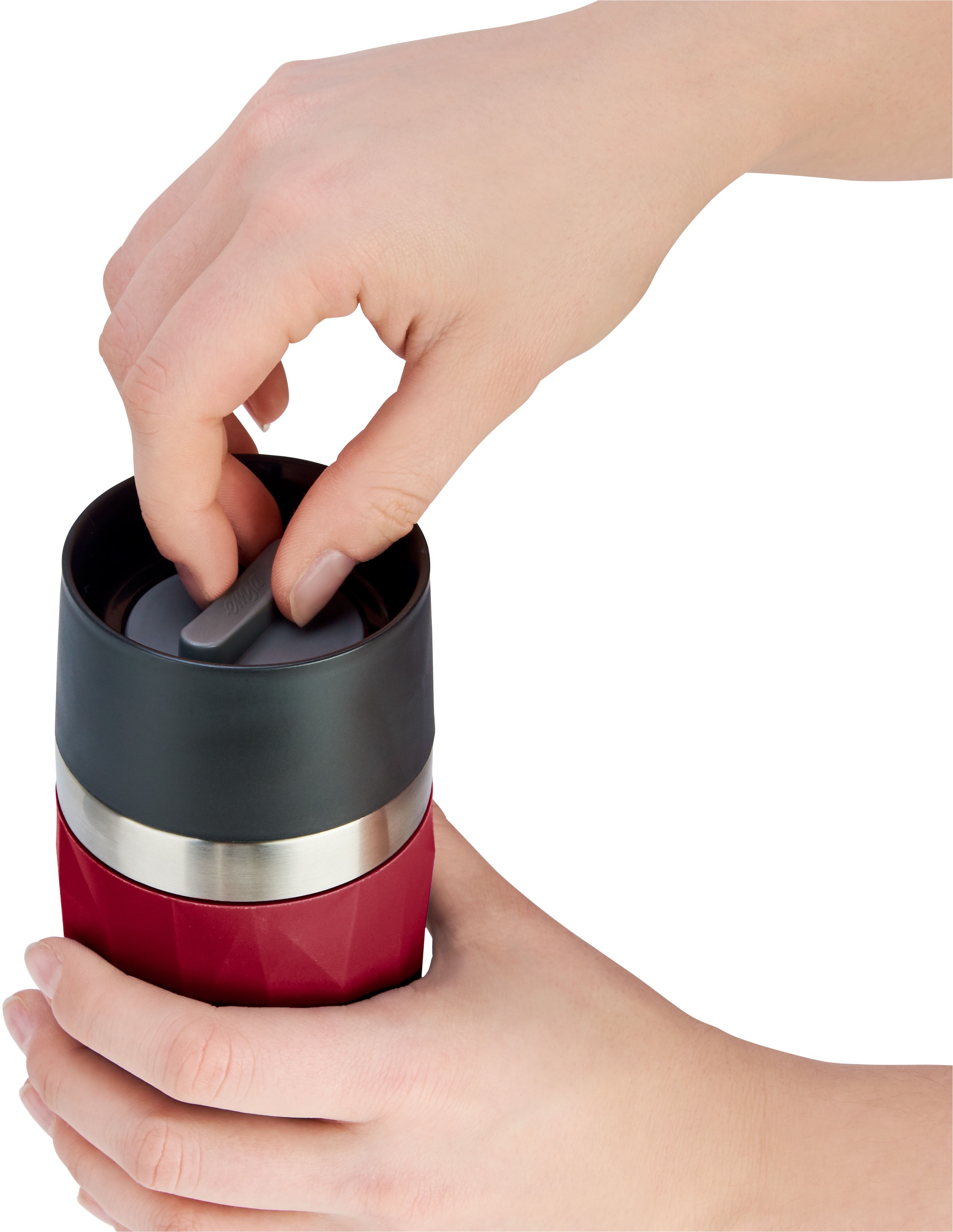 Emsa Thermobecher »Travel Mug Compact«, 0,3L, Edelstahl, 3h warm/6h kalt, 360°Trinköffnung, spülmaschinenfest