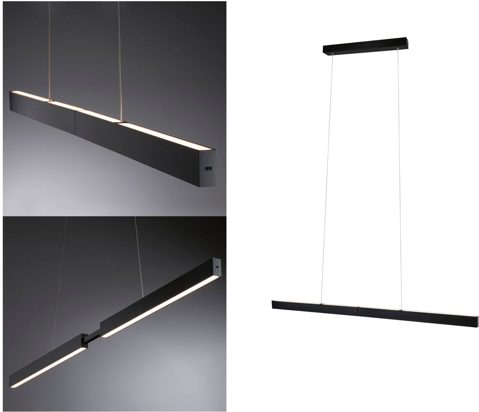 Paulmann LED Pendelleuchte »LED Pendelleuchte Aptare dimmbar«, 2 flammig, M günstig online kaufen