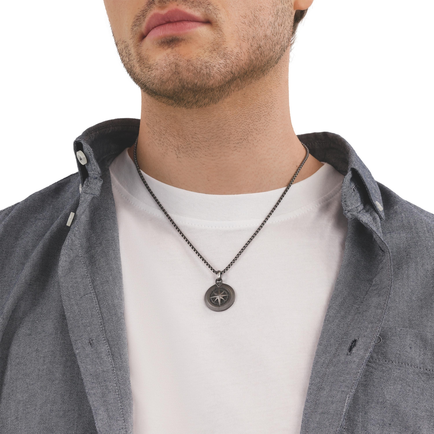 TOM TAILOR Kette mit Anhänger »Schmuck Geschenk Edelstahl Windrose«