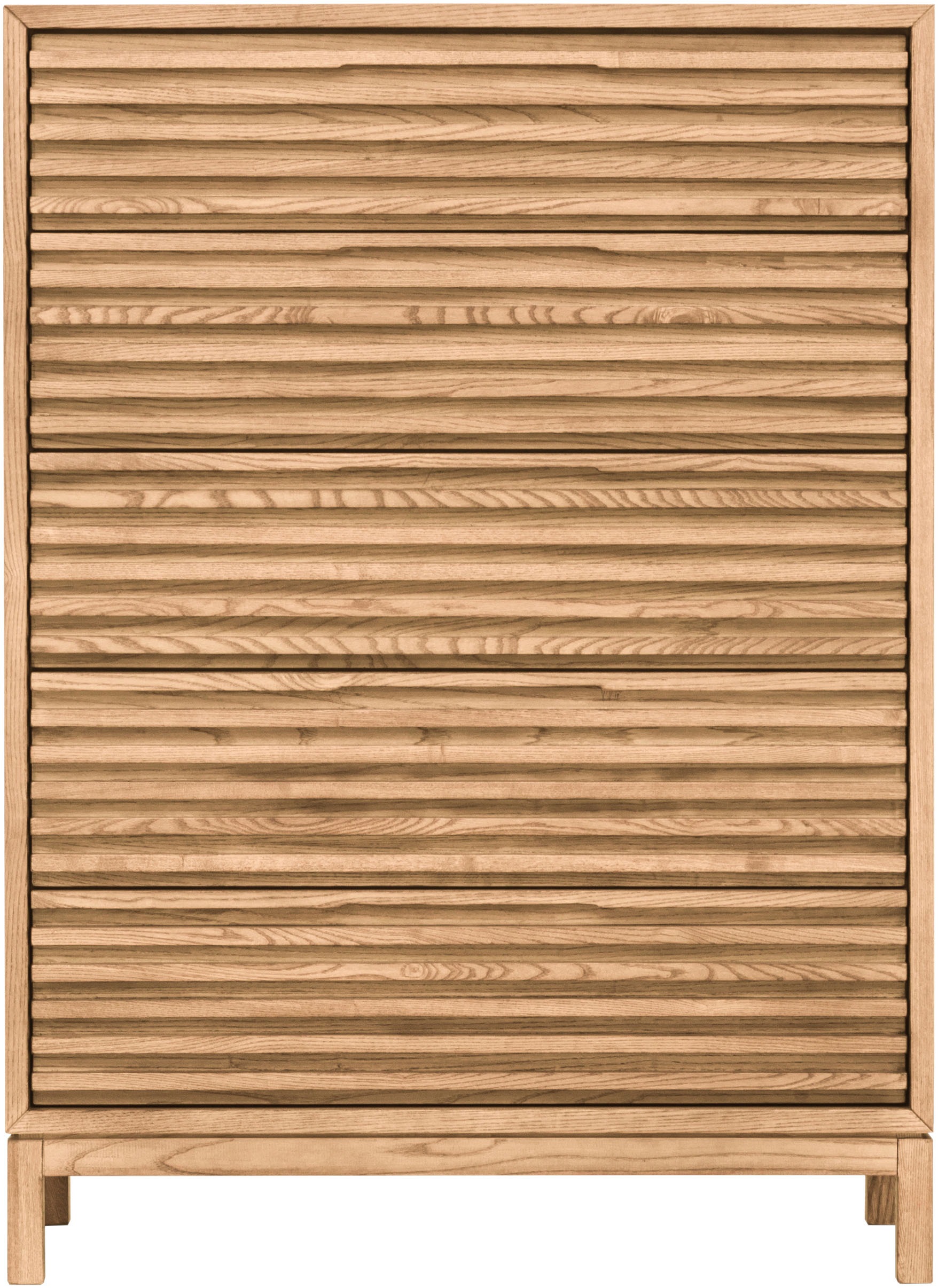 andas Highboard »Tanner Highboard aus Eschenholz mit fünf Schubladen« 1 Stk. tlg.