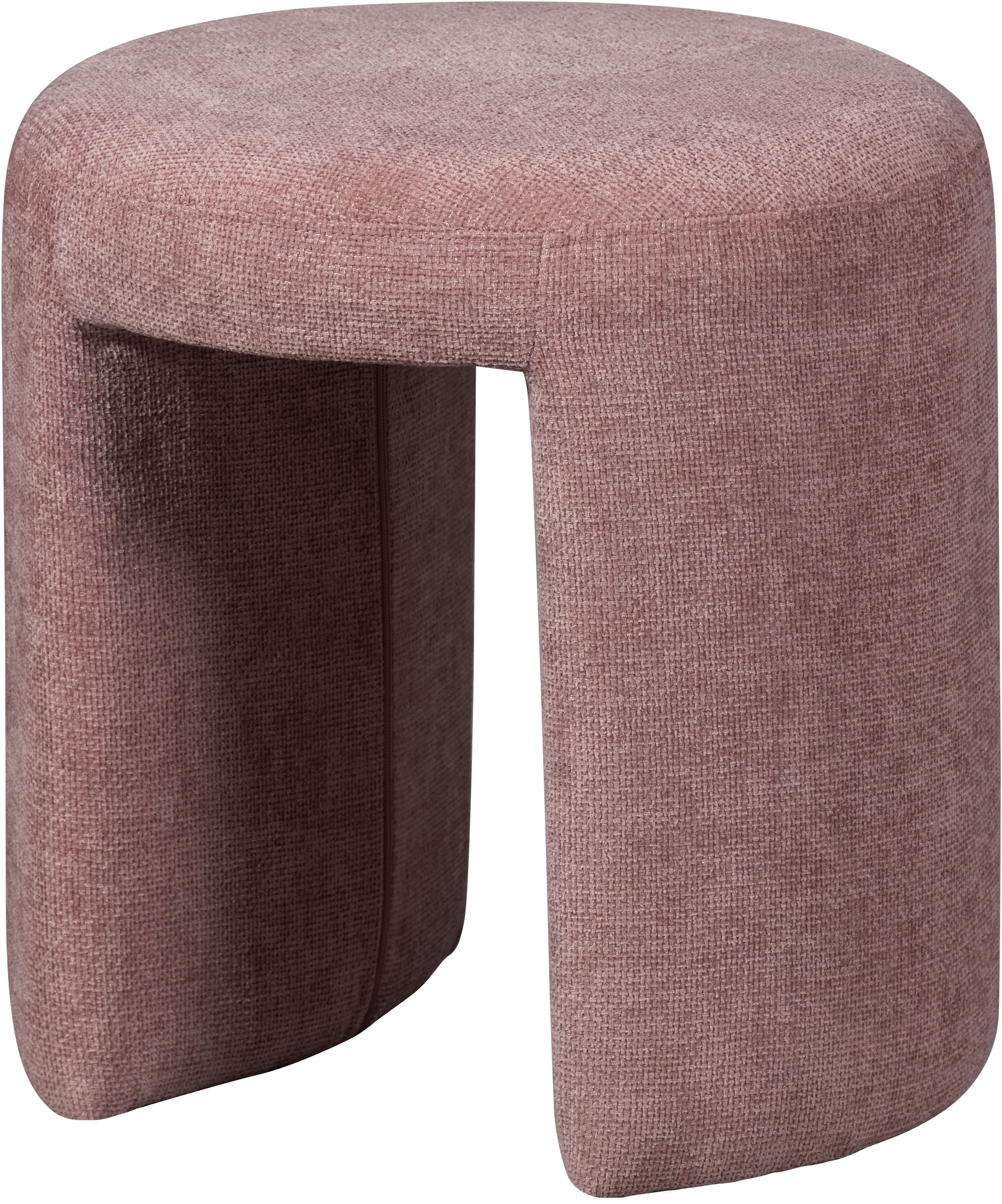 WOOOD Sitzhocker »Charlie kompakte Form, vollständig gepolstertes B 45 x T 45 x H 47 cm« Sehr hohe Verschleißfestigkeit, Tragkraft 100 kg, mittlere Sitzhöhe