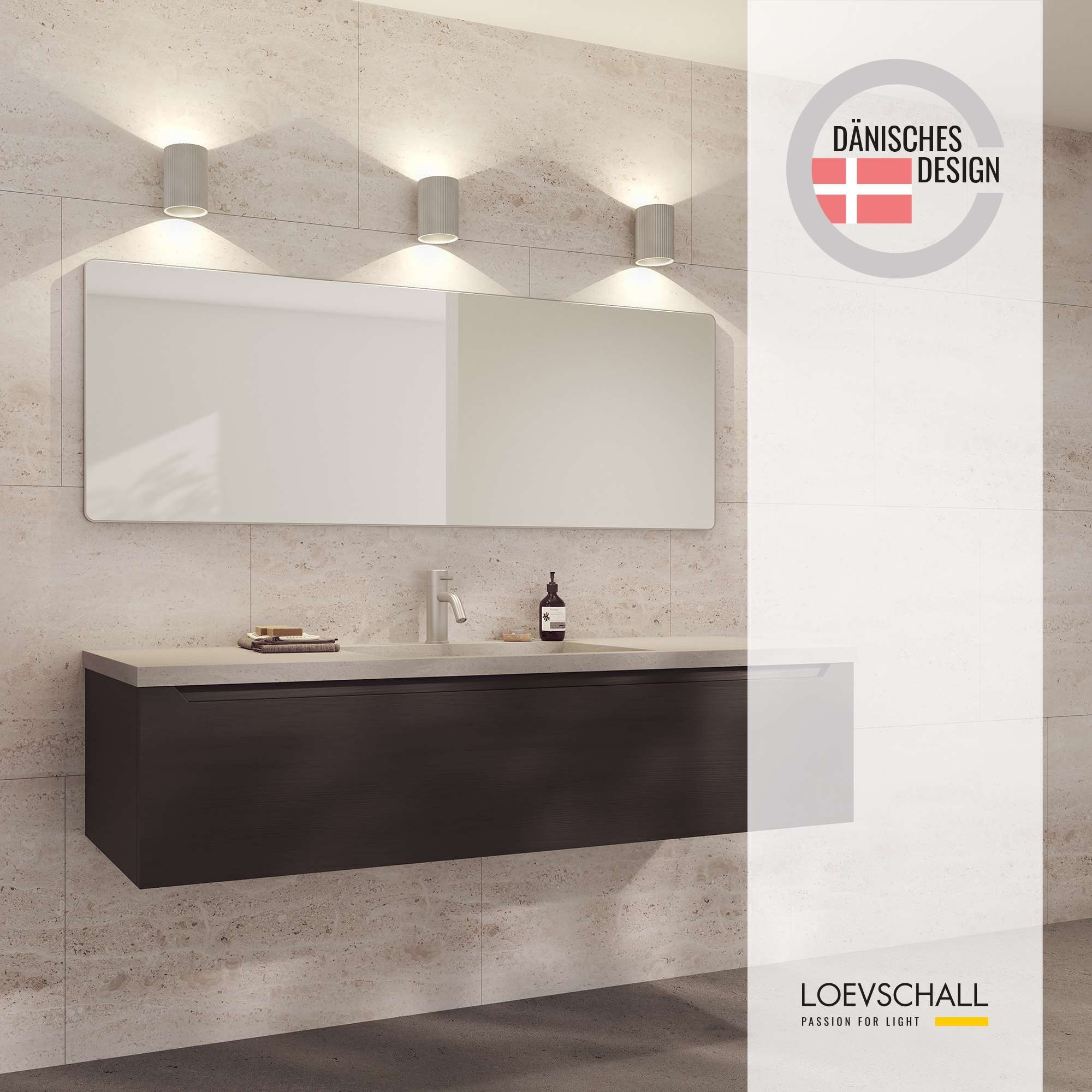 Loevschall Spiegel »Refine Wandspiegel rechteckig – eleganter Designspiegel mit edlem«, Rahmen in vielen Größen & Farben für Bad, Flur & Schlafzimmer