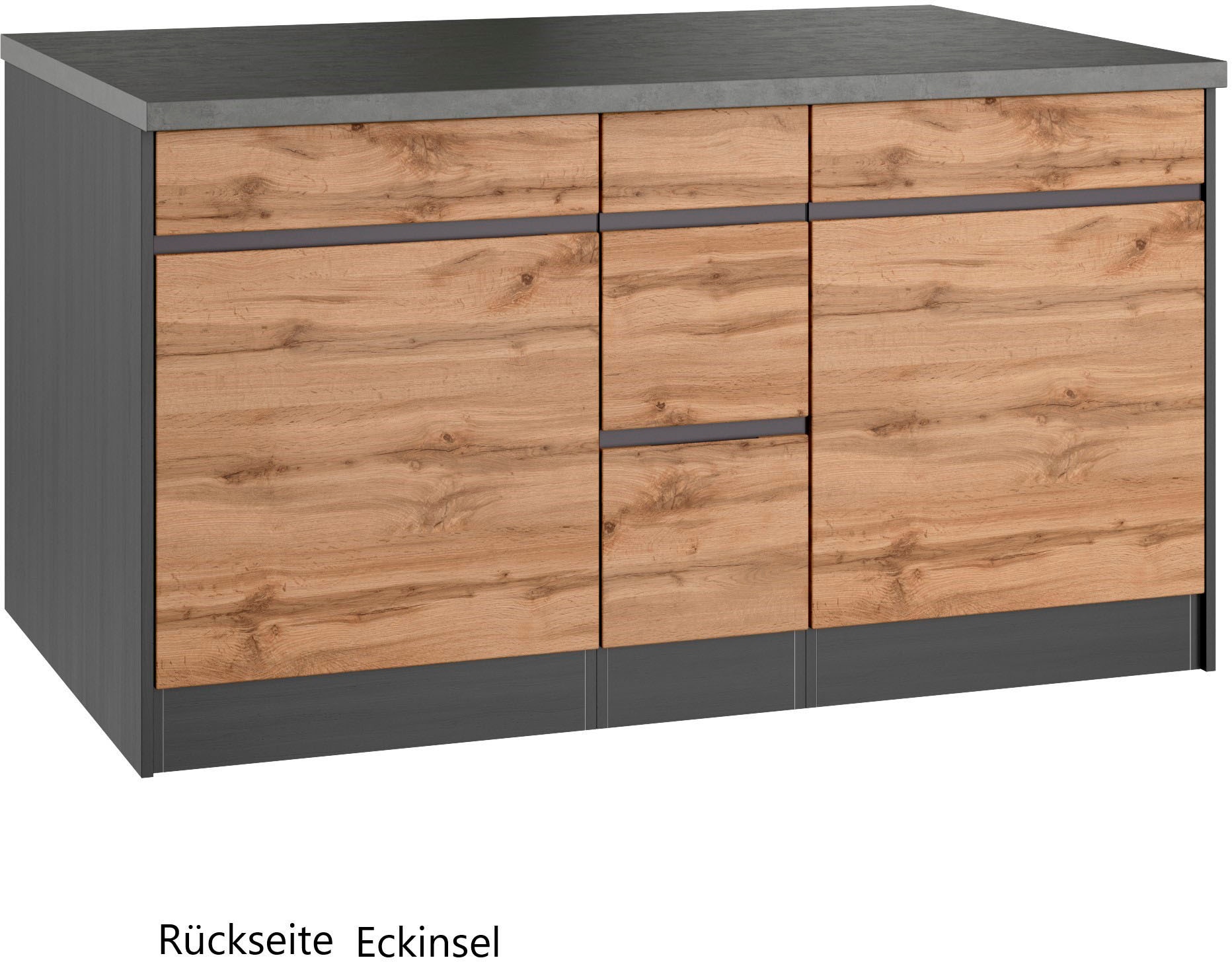 KOCHSTATION Winkelküche »KS-Riesa«, Stellbreite 490/153 cm, ohne E-Geräte