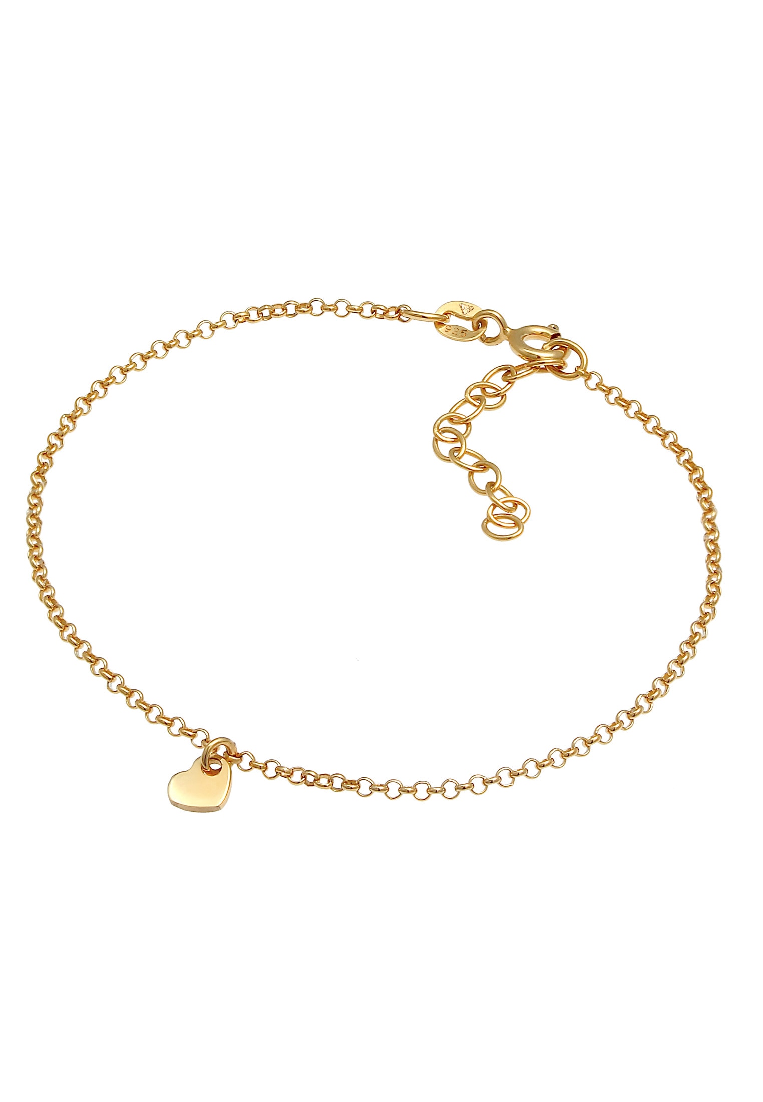 Elli Armband »Herz Liebe Romantik Erbskette 925 Silber«