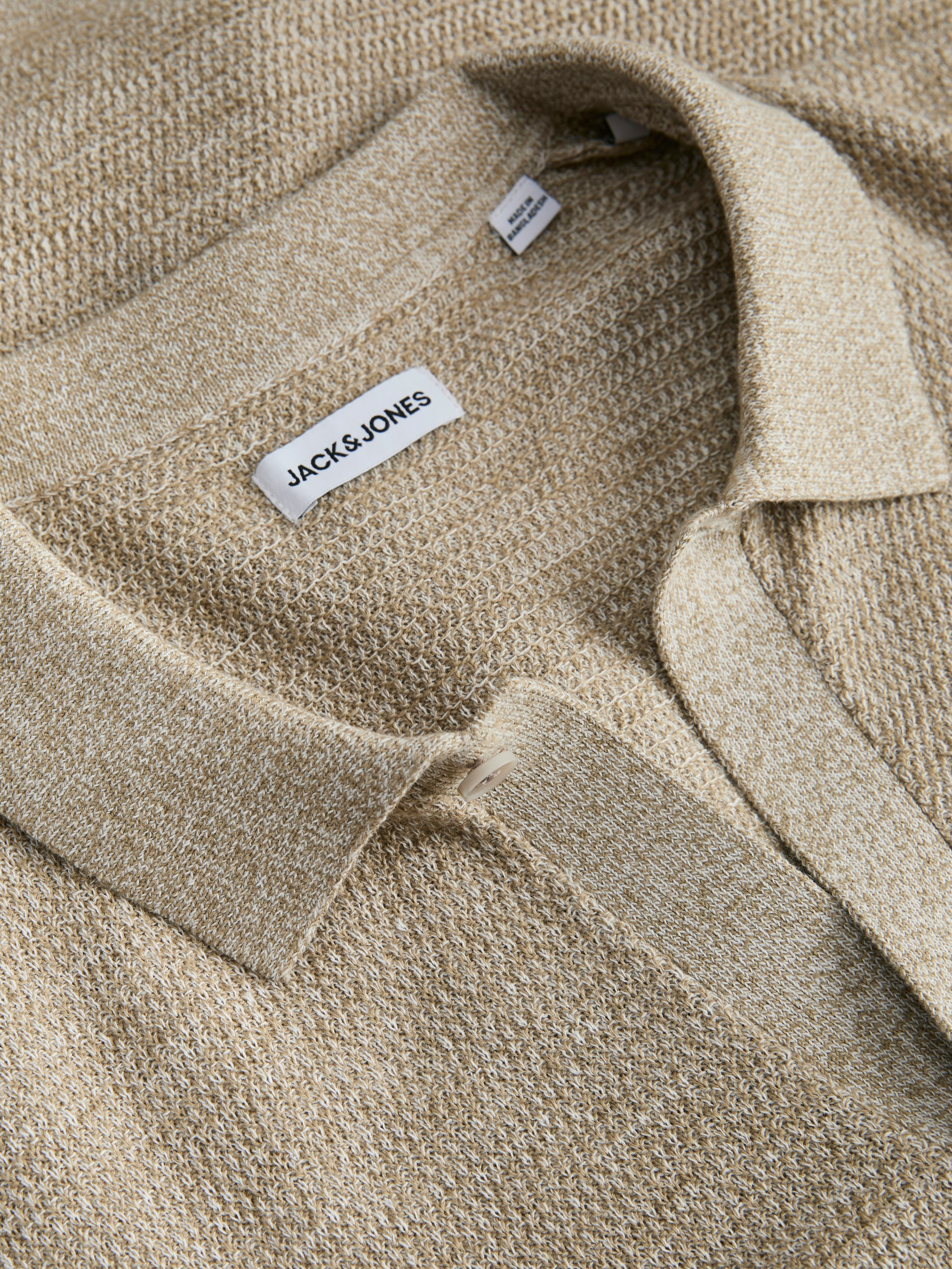 Jack & Jones Strickpullover »JJEGEORGE KNIT SHIRT SS SN« mit Polokragen