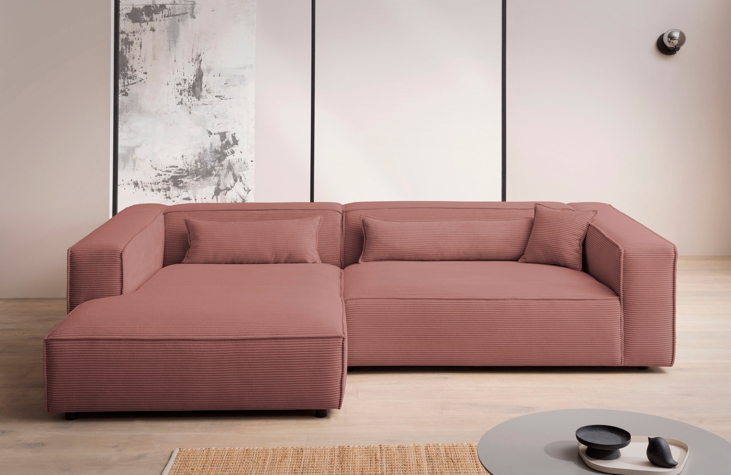 LeGer Home by Lena Gercke Ecksofa »PIARA XXL, Big-Sofa in Cord oder Leineno günstig online kaufen