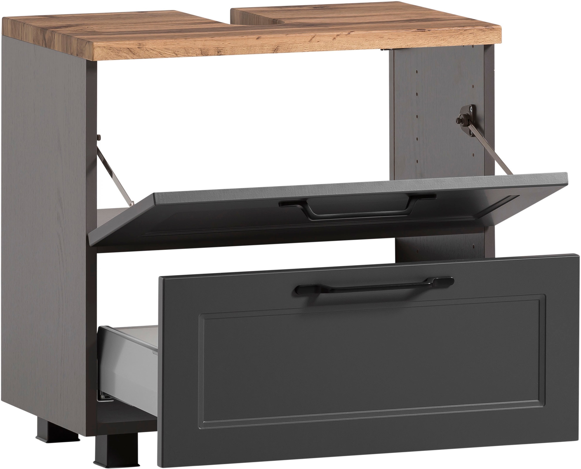 welltime Waschbeckenunterschrank »Lana«, Badmöbel, 2 Schubladen, 60 cm breit