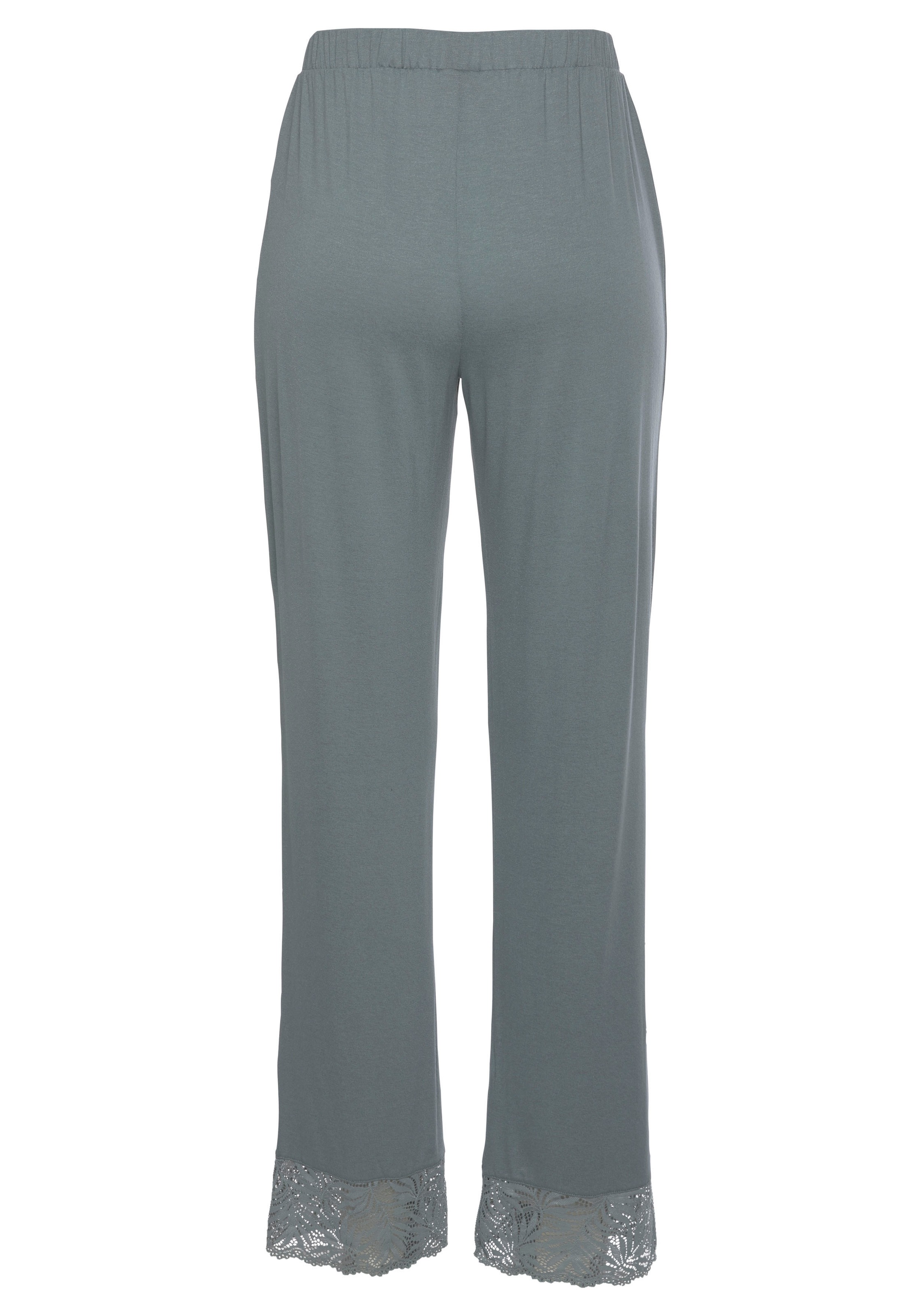 LASCANA Schlafhose, mit edlen Spitzendetails