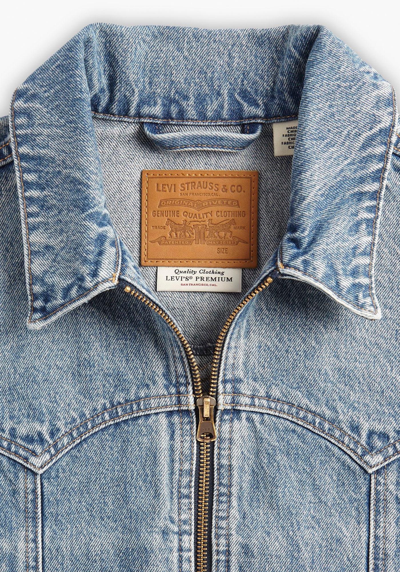 Levi's® Jeansjacke »ZIP SLIM TRUCKER DARK«