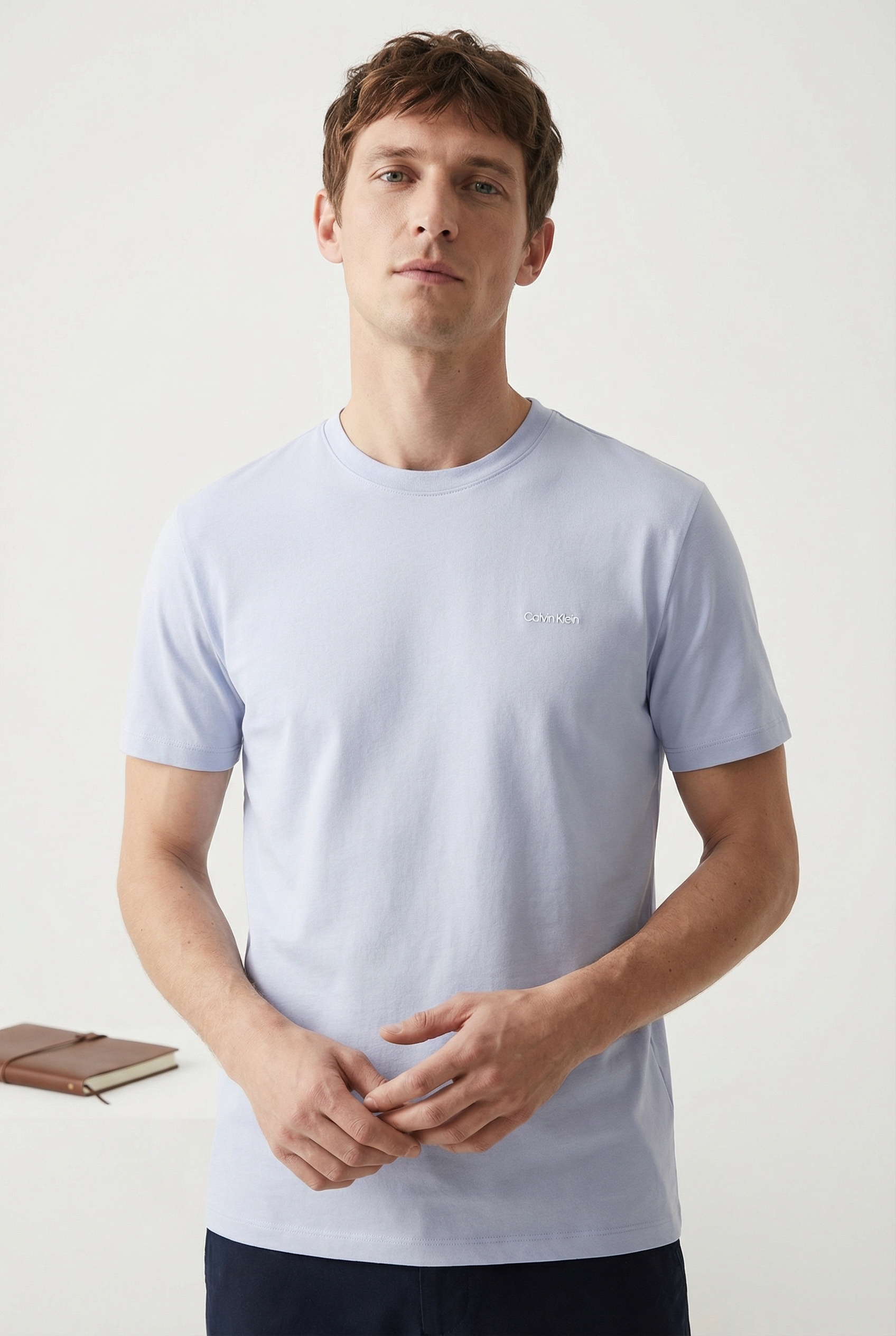 Calvin Klein T-Shirt »SS MICRO LOGO CREWNECK TEE« Regular fit mit Rundhalsausschnitt