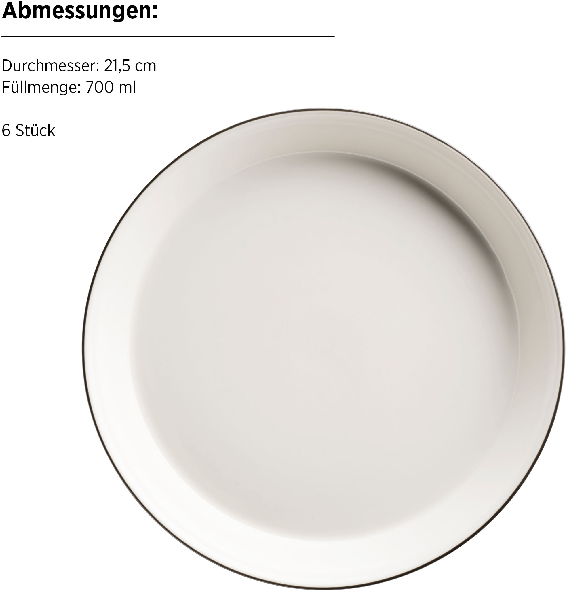 MÄSER Tafelservice »SITA, aus Porzellan«, (Set, 12 tlg.), Geschirr-Set, Service