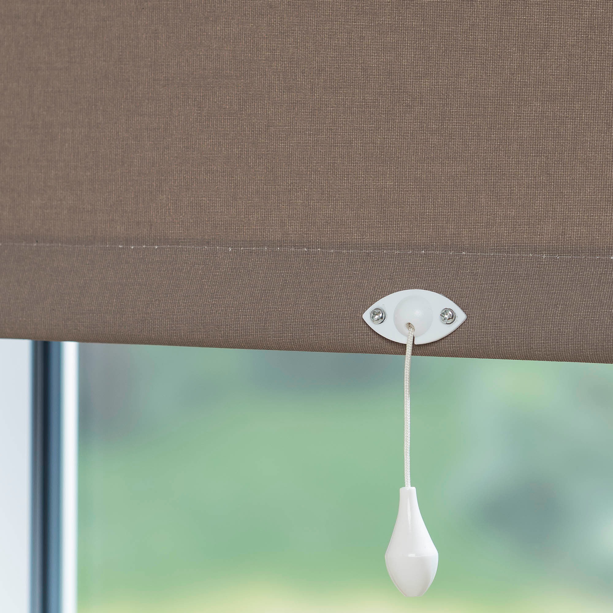 Liedeco Springrollo »Uni«, Lichtschutz, mit Bohren, freihängend, Rollowelle 36 mm, starke Feder