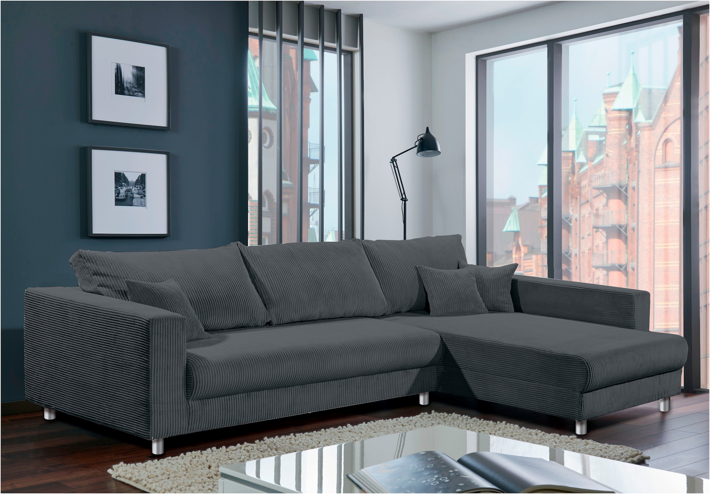 INOSIGN Ecksofa "153" Inkl. Schlaffunktion und großen Strauraum günstig online kaufen