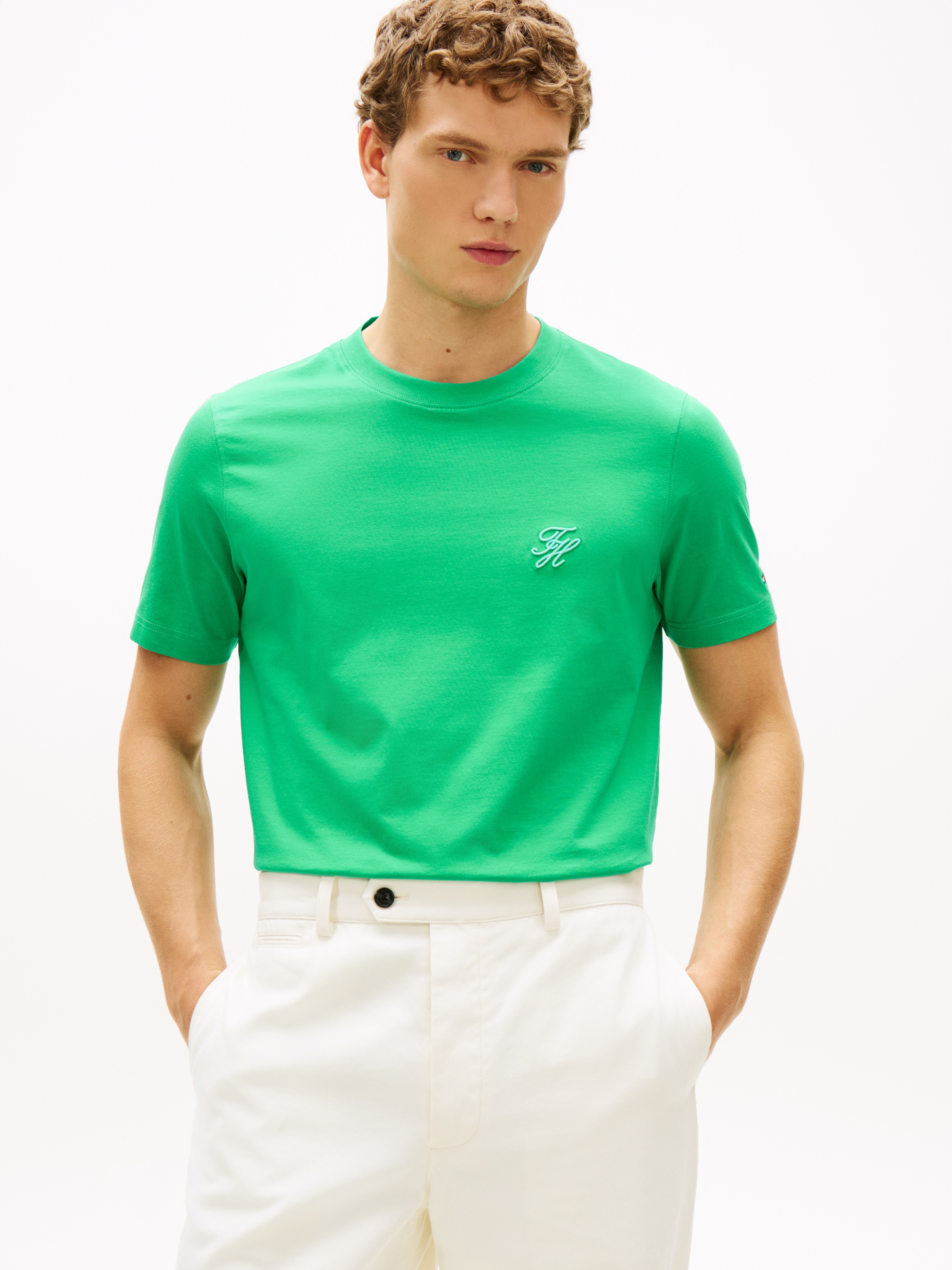 Tommy Hilfiger T-Shirt »SCRIPT MONOGRAM SWIMSHOP« aus Jersey mit Logo-Stickerei