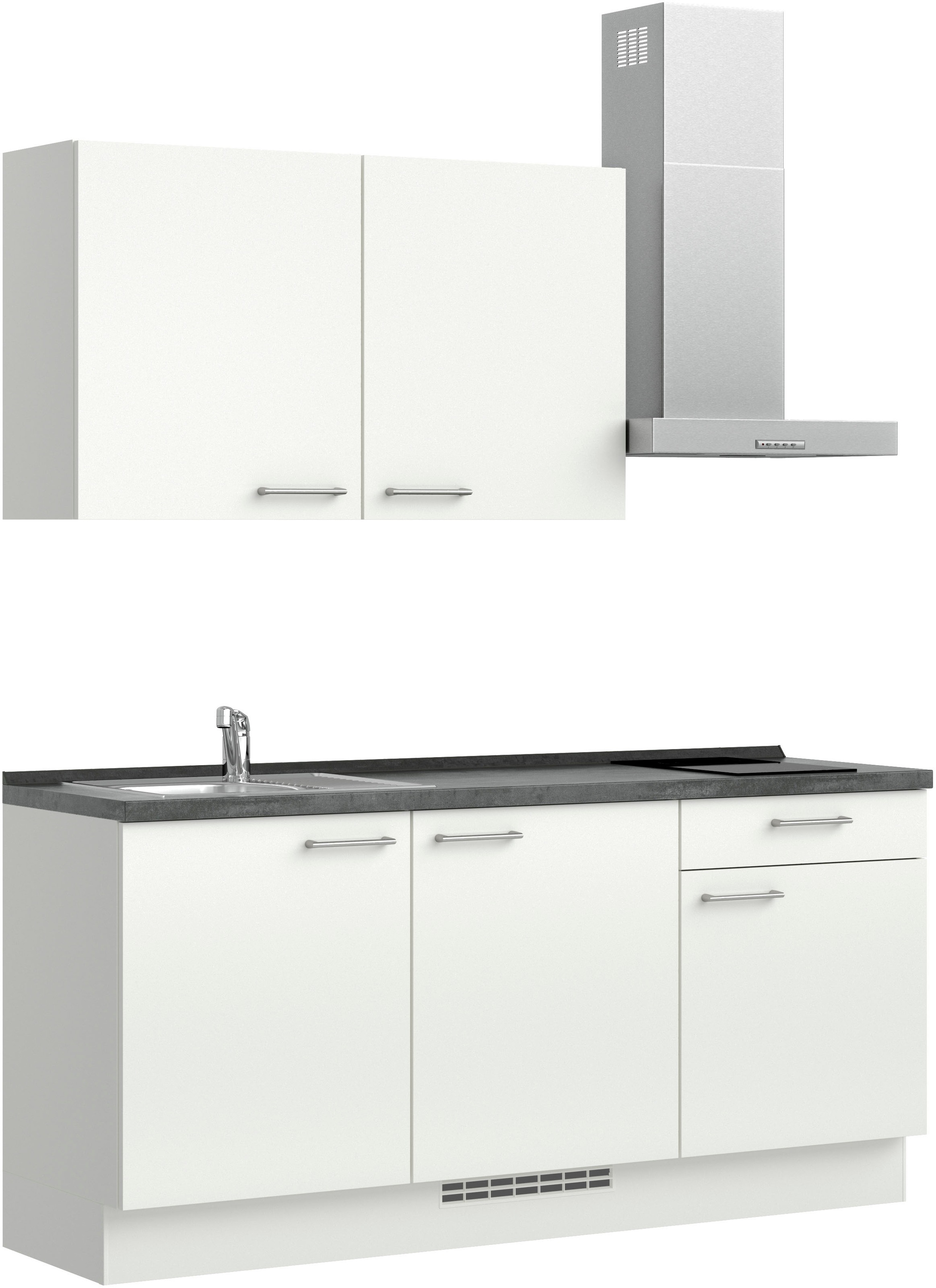 nobilia® Küchenzeile »"Laser I"«, vormontiert, Ausrichtung wählbar, Breite 180 cm, wahlw. mit E-Geräten