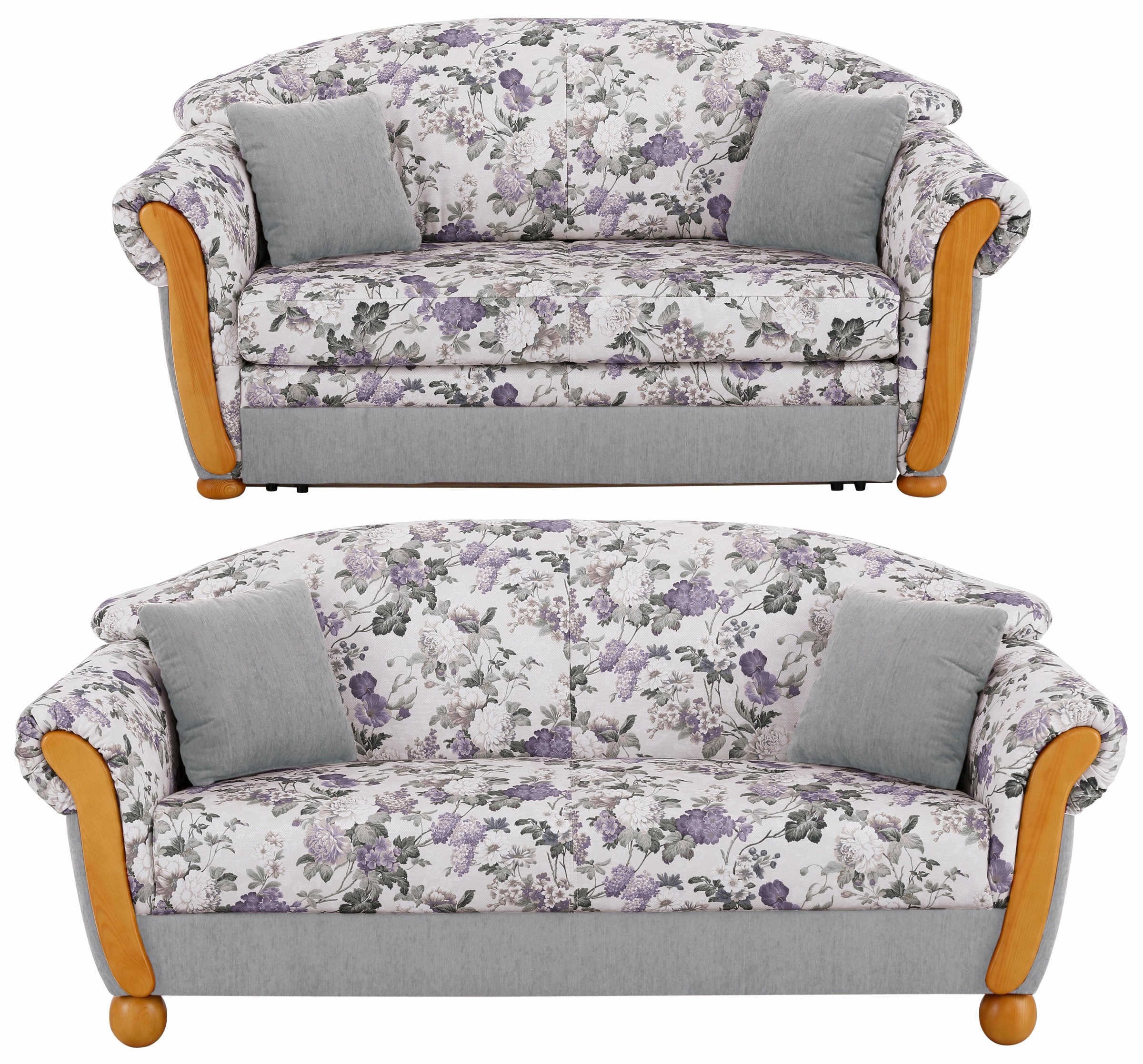 Home affaire Polstergarnitur »Milano, bequem durch Federkern, Landhaus Stil günstig online kaufen