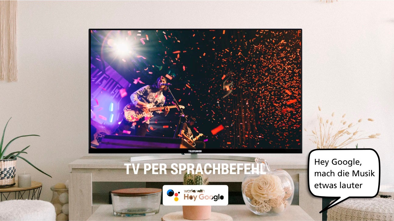 Telefunken LED-Fernseher »L24H554M1CWV«, HD ready, Smart-TV, mit 12-Volt Anschluss