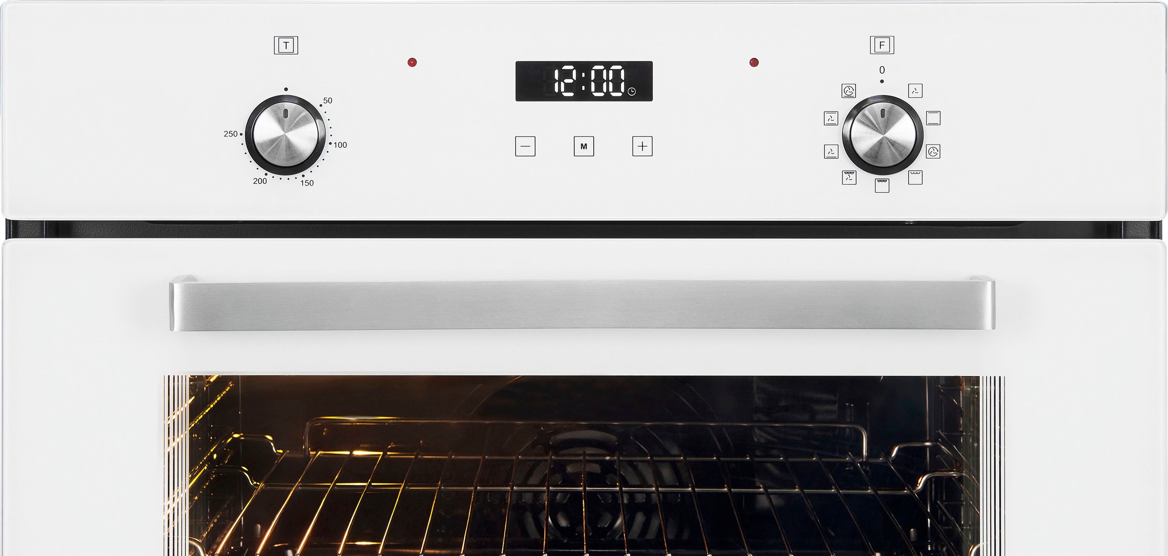 7. Bild von exquisit Backofen »EBE76-9-H-020«, EBE76-9-H-020 weiss, mit 1-fach-Teleskopauszug