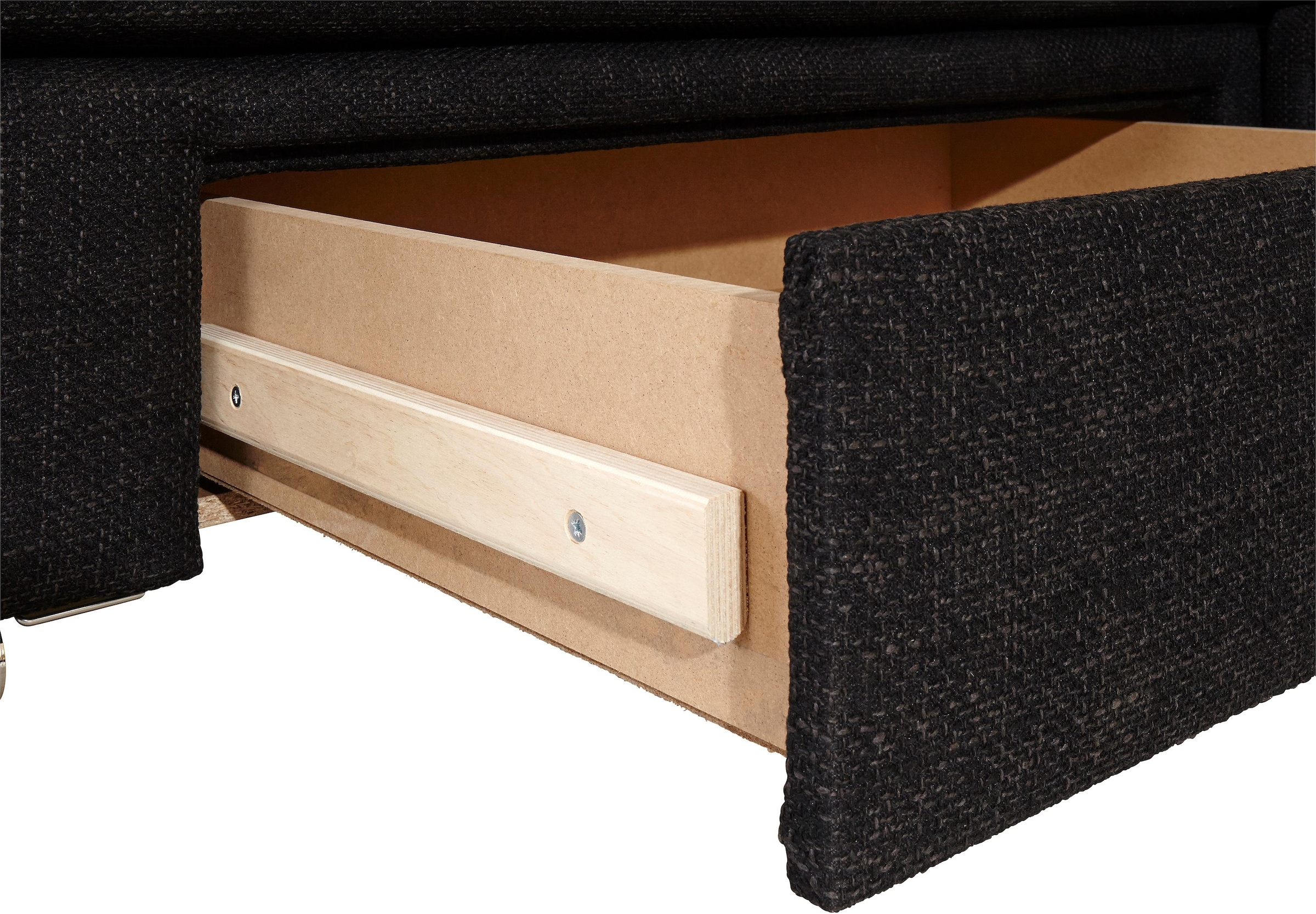 INOSIGN Ecksofa »Night & Day L-Form mit Dauer-Schlaffunktion ohne Armlehnen«, mit Boxspring-Bettfunktion 180x200 cm und Bettkasten, Dauerschläfer!