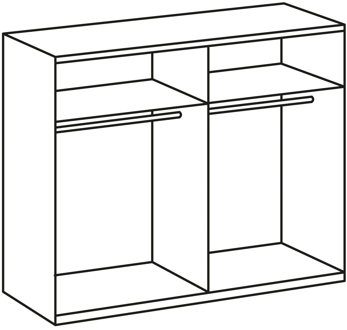 Wimex Schwebetürenschrank »Liverpool, Made in Germany«, Kleiderschrank im Industrial Look, 135 oder 180x64x198cm