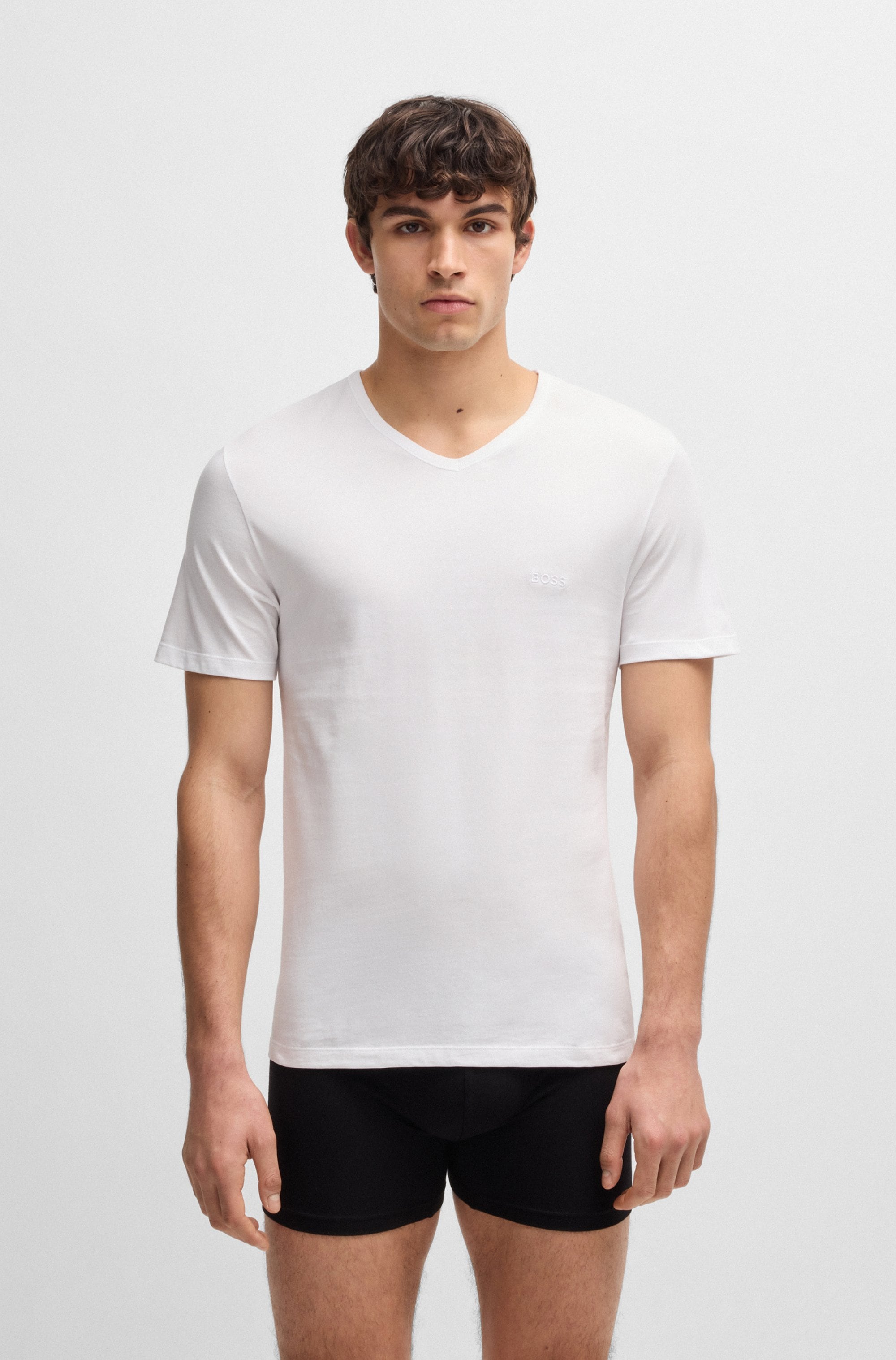 BOSS V-Shirt »T-Shirt VN 3P CO«, (Packung)