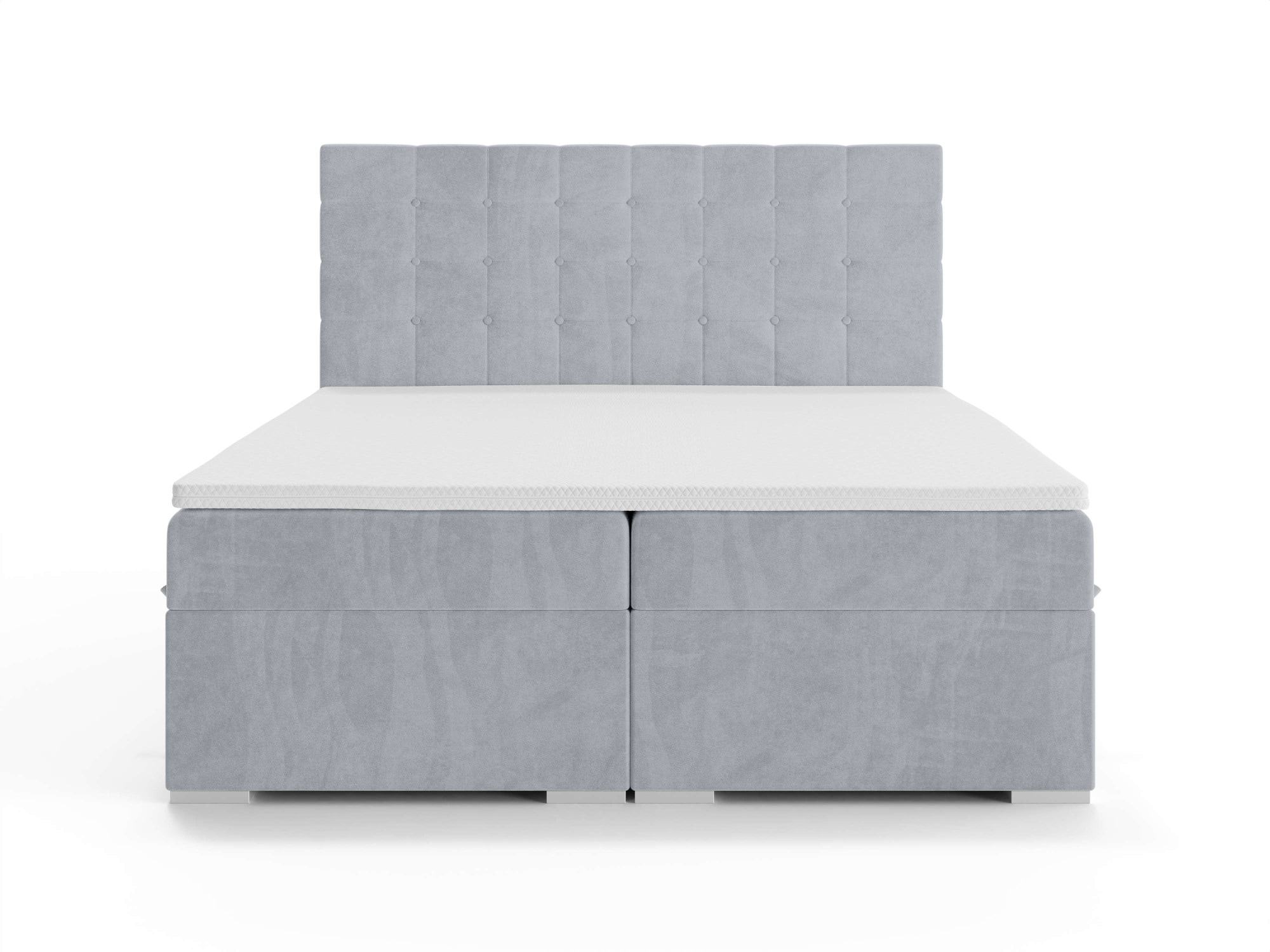 INOSIGN Polsterbett »Semla mit Matratze und Topper, in 3 Breiten (140, 160 und 180 cm)«, Boxspringbett mit Kopfteil, Bettkasten, Matratze (BFK/TFK) und Topper