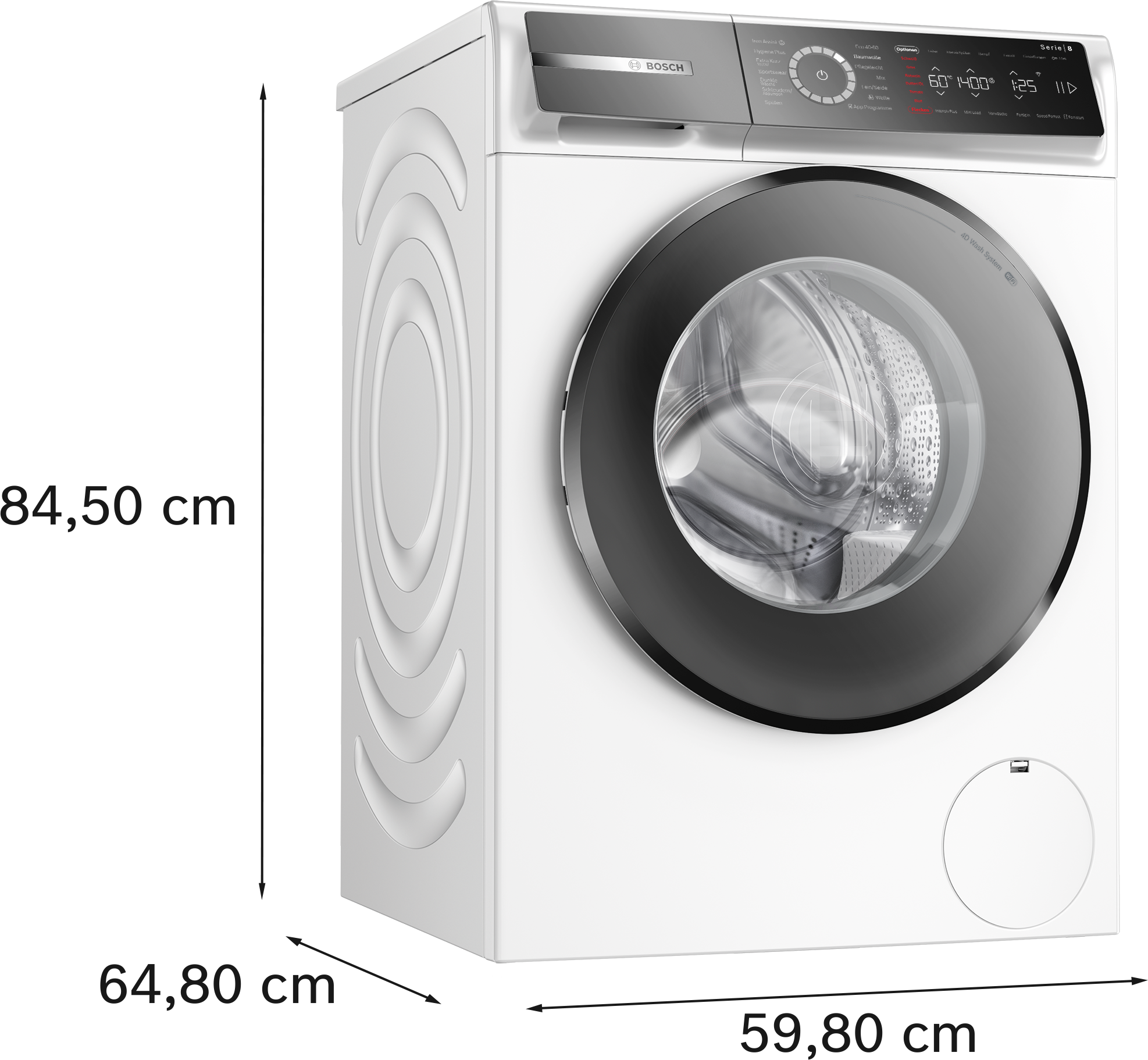 BOSCH Waschmaschine Serie 8 »WGB244073« 9 kg 1400 U/min