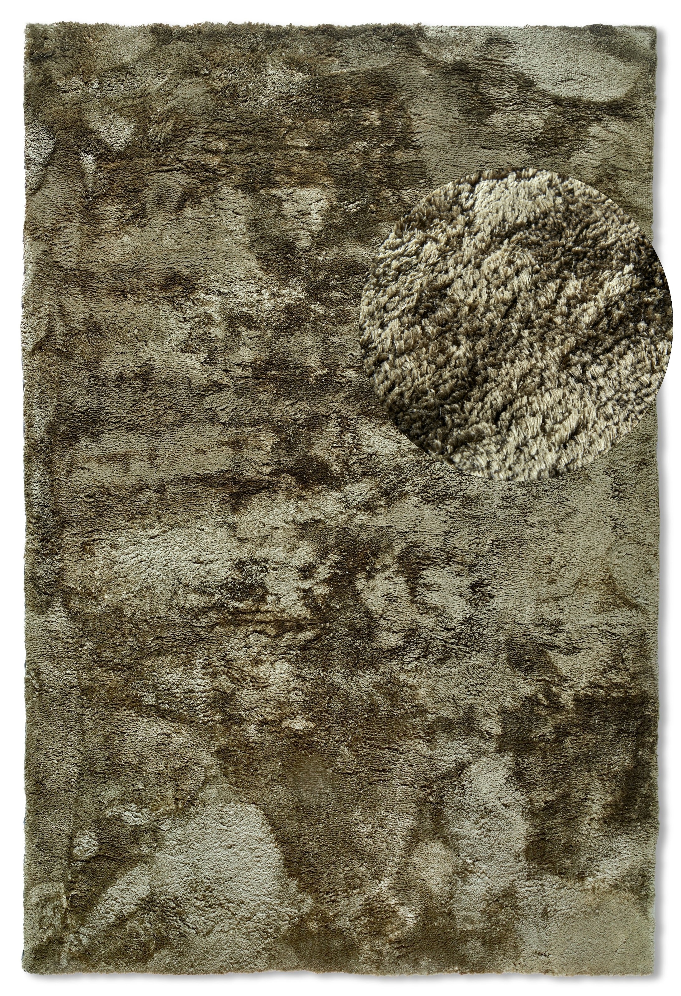ELLE DECORATION Hochflor-Teppich »Calida«, rechteckig, 28 mm Höhe, Langflor, Shaggy, einfarbig, flauschig, weich, glänzend, modern, uni