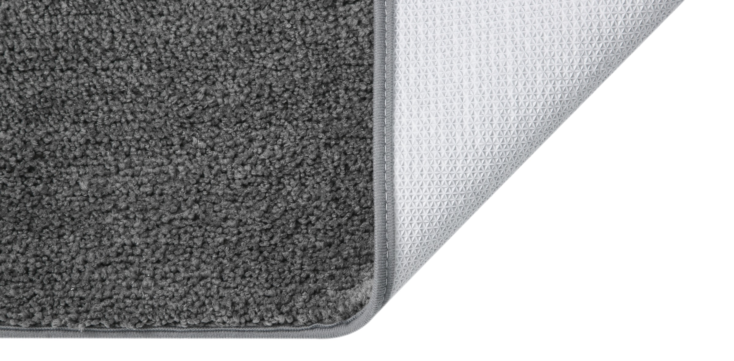 my home Badematte »Regona, Badteppich, Badvorleger, Badezimmer Teppich«, rutschhemmend beschichtet, fußbodenheizungsgeeignet-schnell trocknend-strapazierfähig, Uni Farben, besonders weich, als rechteckig und halbrund erhältlich