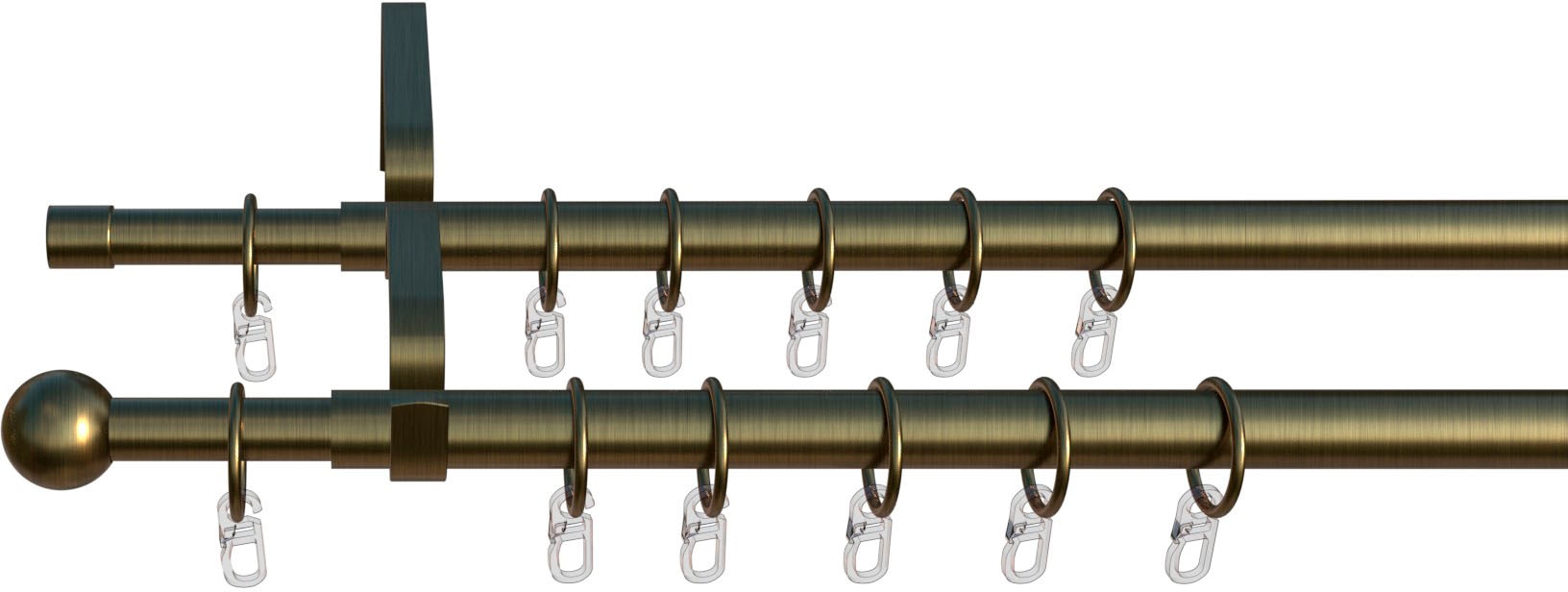 indeko Gardinenstange »Formentor« Ø 10 mm 2 läufig-läufig ausziehbar stufen günstig online kaufen