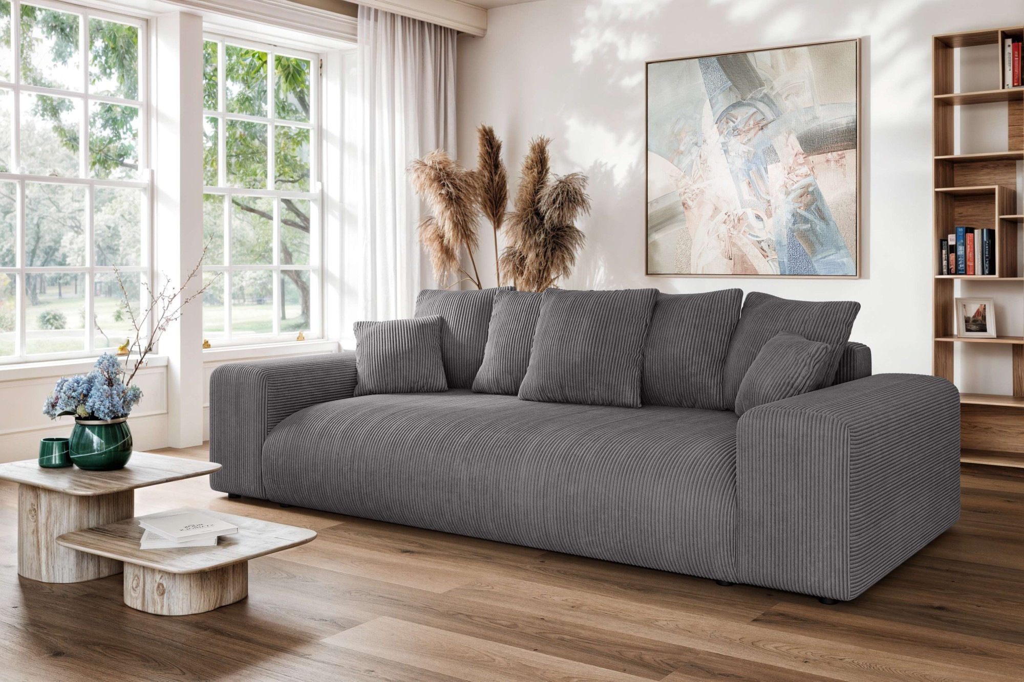 Home affaire Big-Sofa »LAKESIDE 3-Sitzer Schlafsofa mit Bettkasten, Breite günstig online kaufen