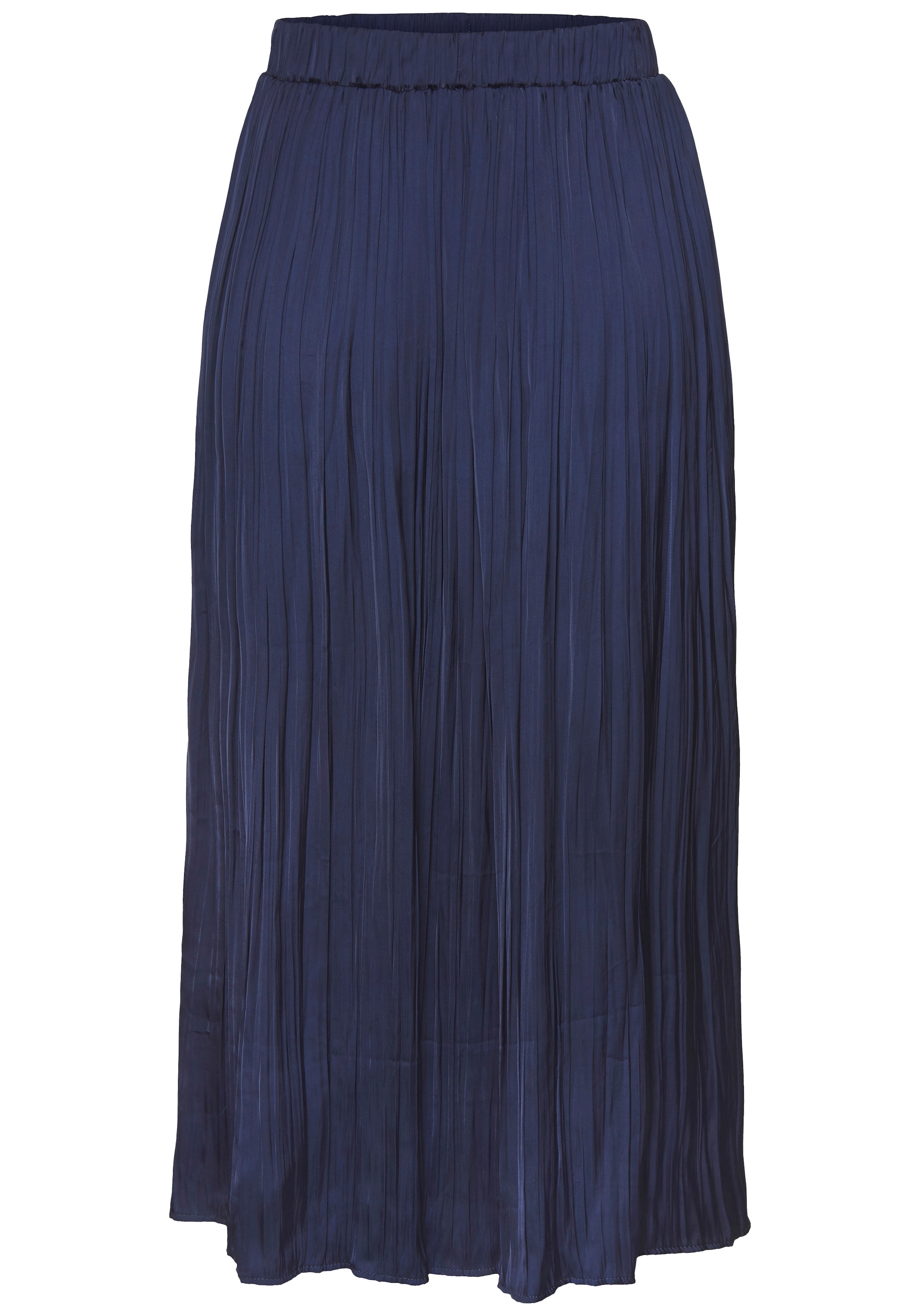 LASCANA Maxirock mit Plisseefalten, edel glänzende Ware