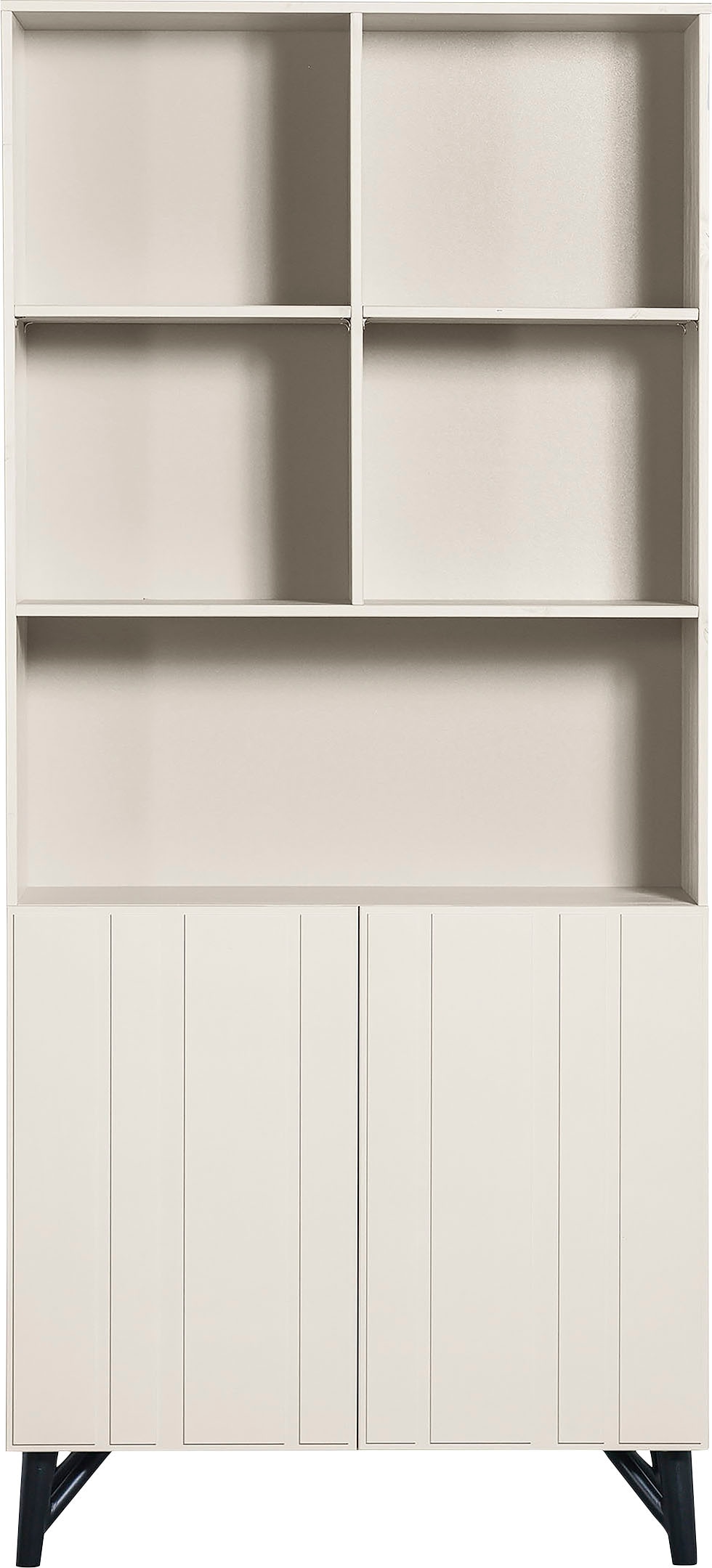 WOOOD Stauraumregal »Miller«, mit 2 Türen, H 200 cm x B 90 cm