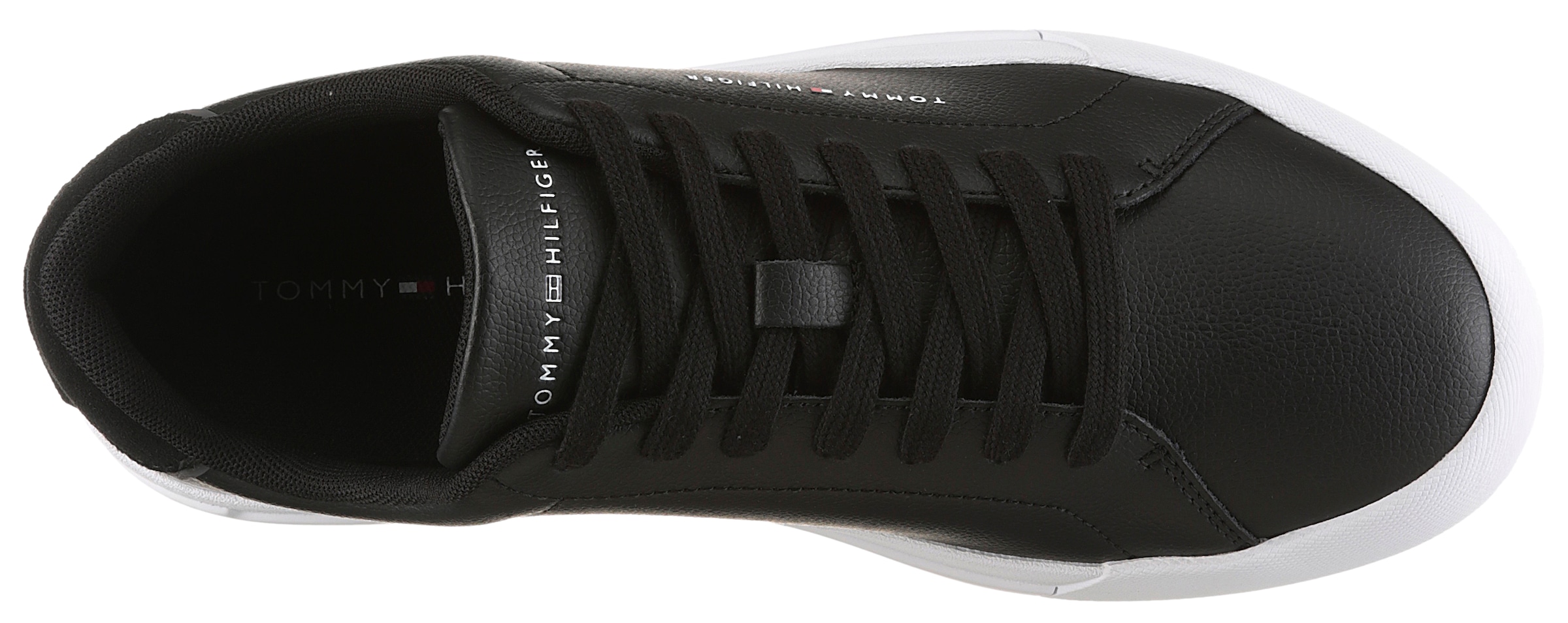 Tommy Hilfiger Sneaker »TH COURT CORE«  , Freizeitschuh, Halbschuh, Schnürschuh, weich gepolstertem Schaftrand