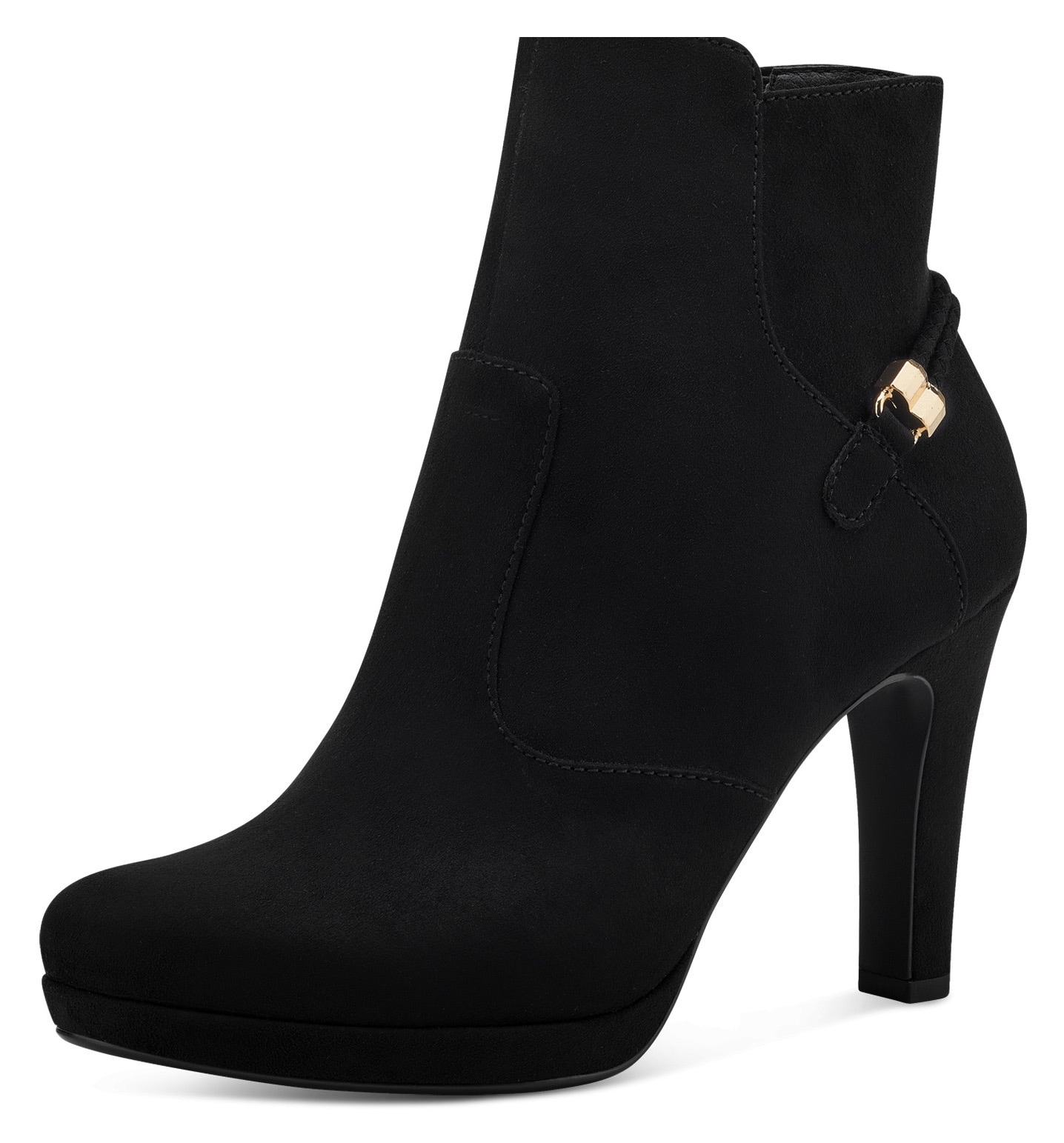 High-Heel-Stiefelette, mit Schmuckelement an der Ferse