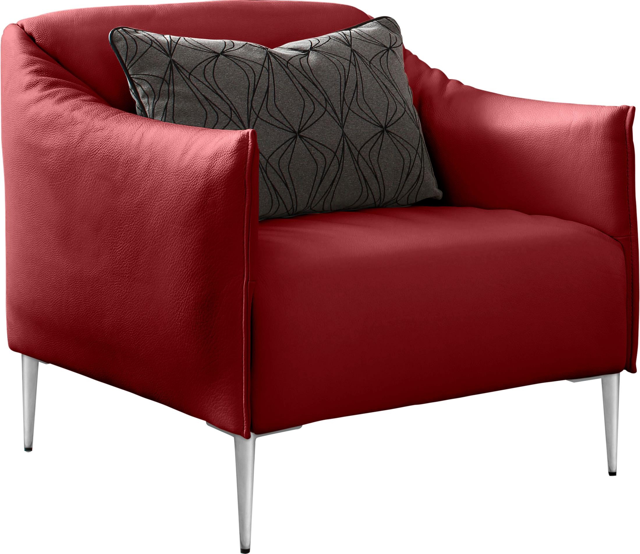 W.SCHILLIG Cocktailsessel »sally«, mit Metallfüßen in Chrom glänzend