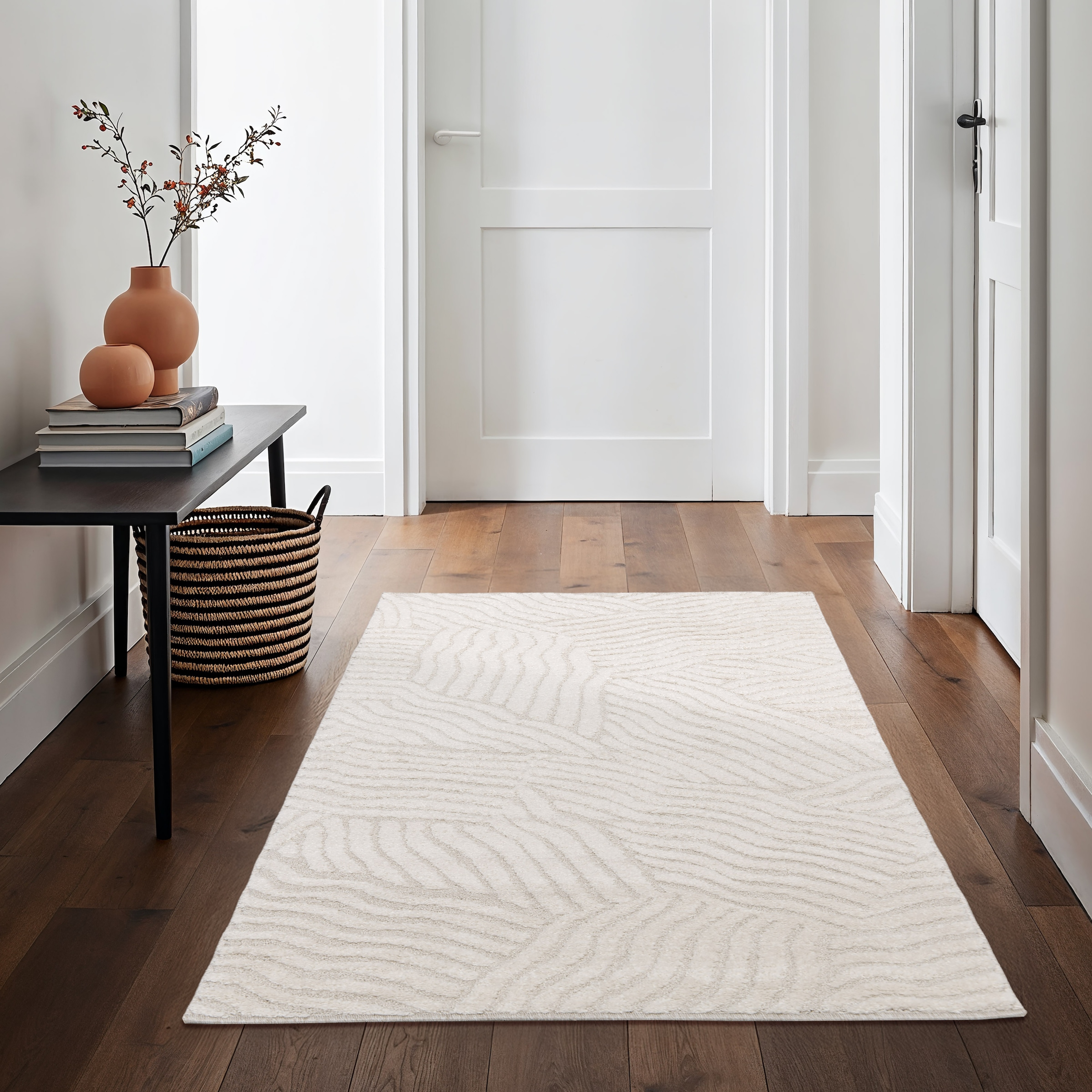 OTTO home Teppich »Segovia, Supersoft, 3D- Design, weiche Haptik, modernes Design«, rechteckig, 9 mm Höhe, Hoch-Tief-Struktur, Wohnzimmer, Esszimmer, Schlafzimmer