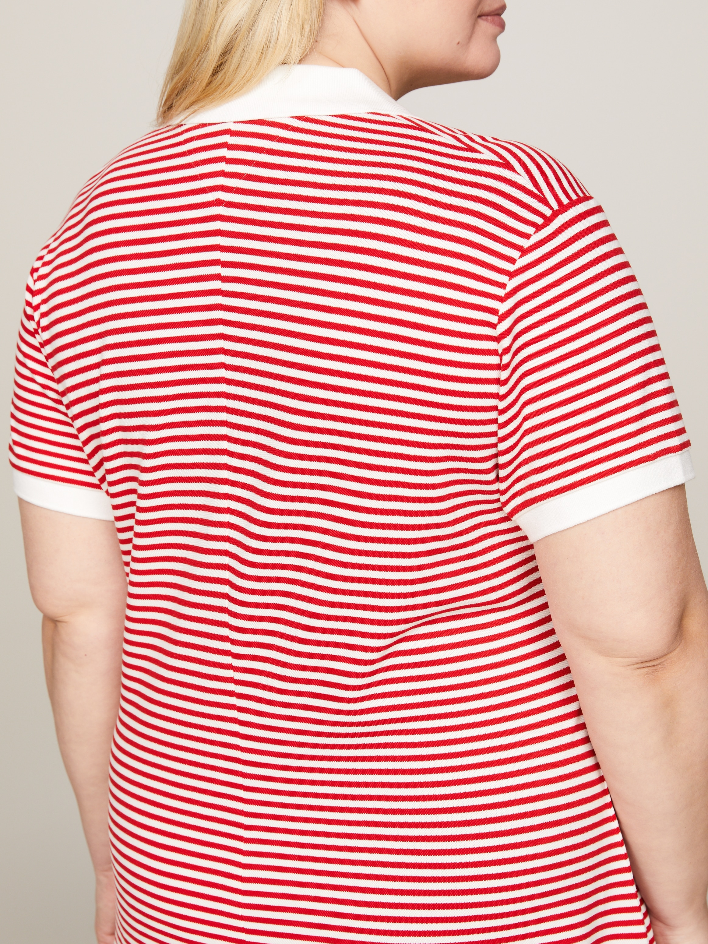 Tommy Hilfiger Curve Polokleid »CRV OPEN PLACKET F&F LY POLO DRS«, Große Größen